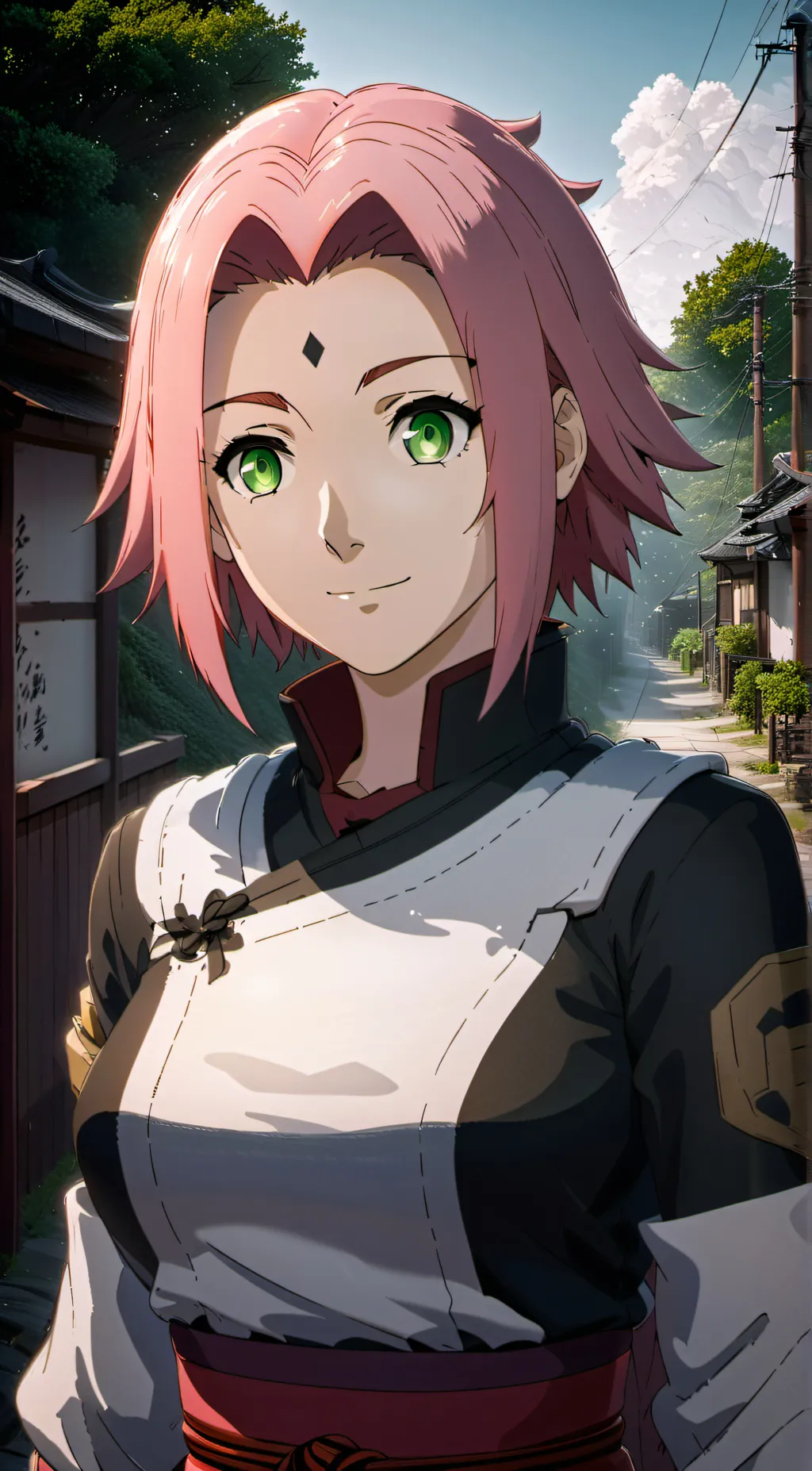 ai character: Sakura Haruno background