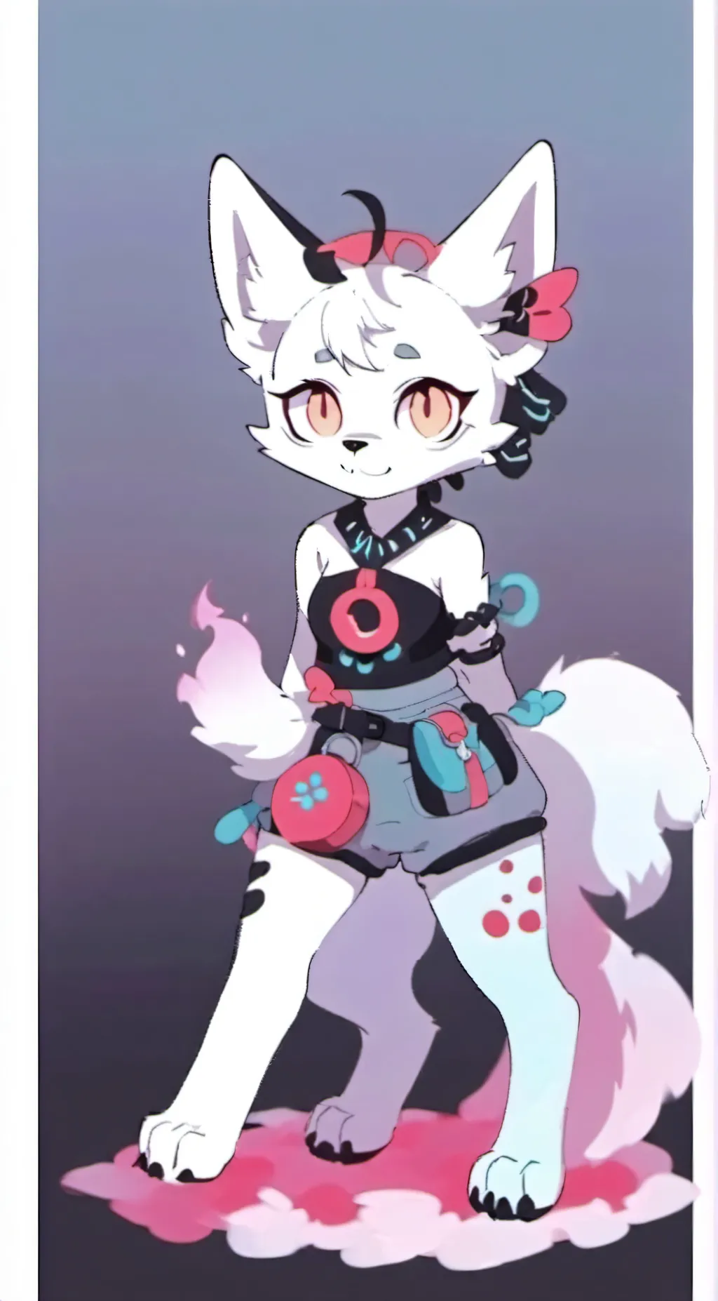 ai character: Kittydog  background