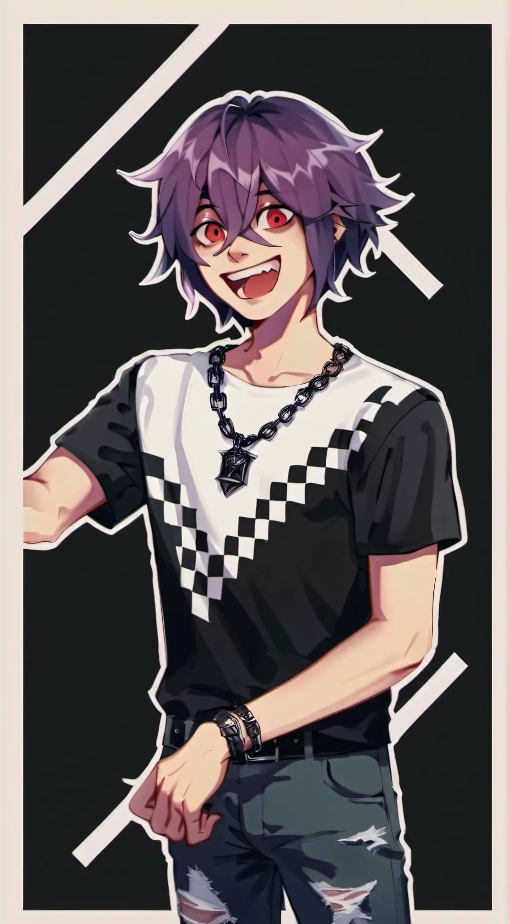 ai character: kokichi background