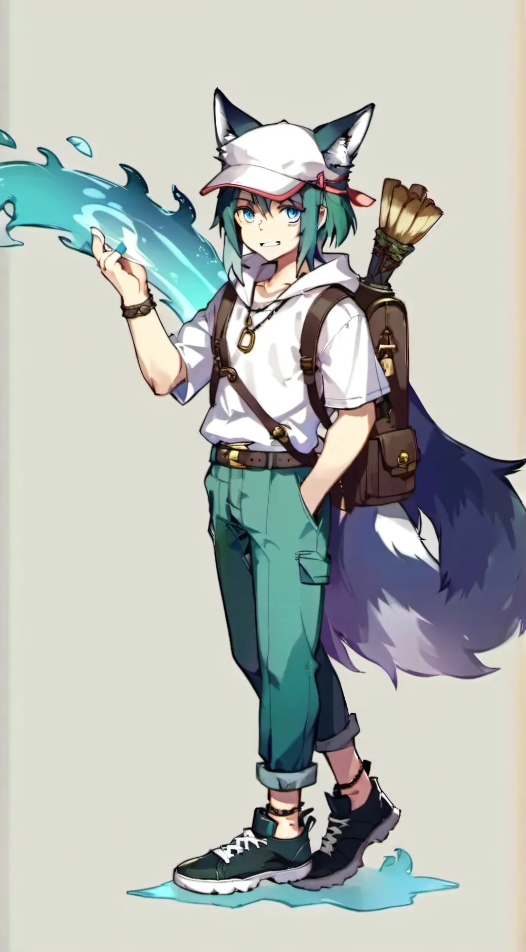 ai character: willow the wolf background