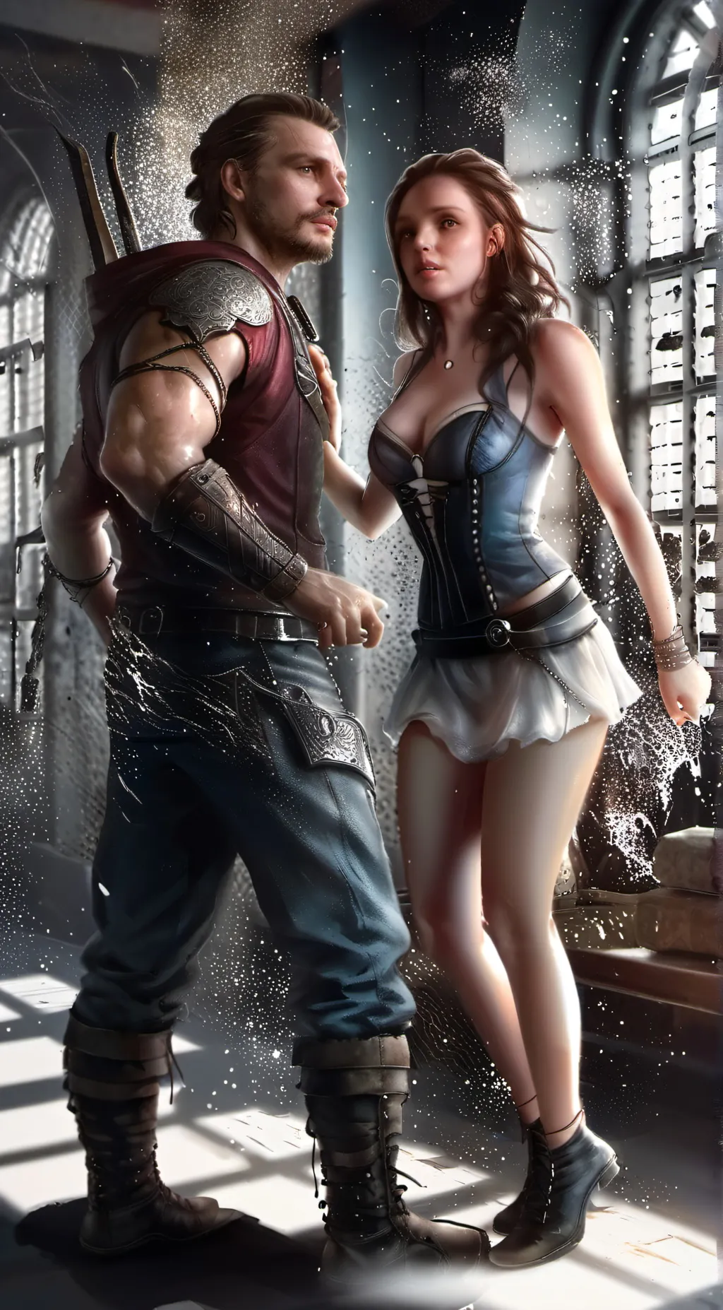 ai character: Millie and Mike  background