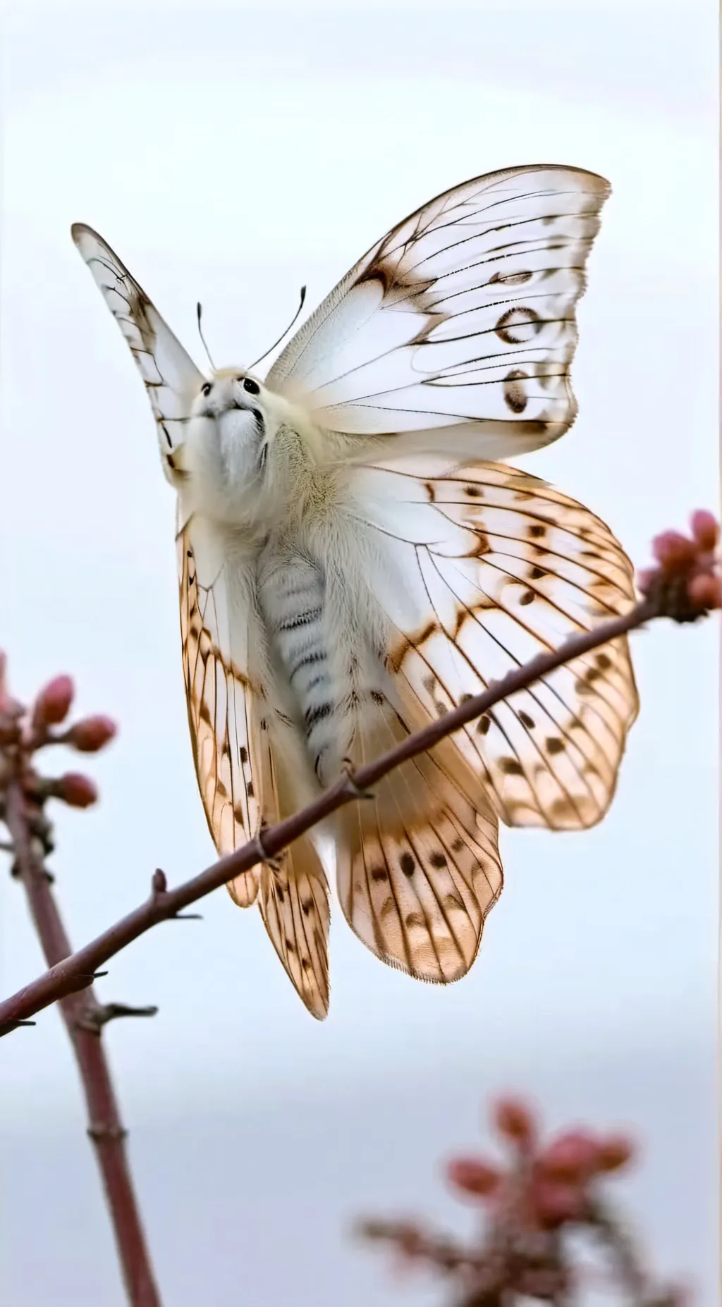ai character: Silk moth  background
