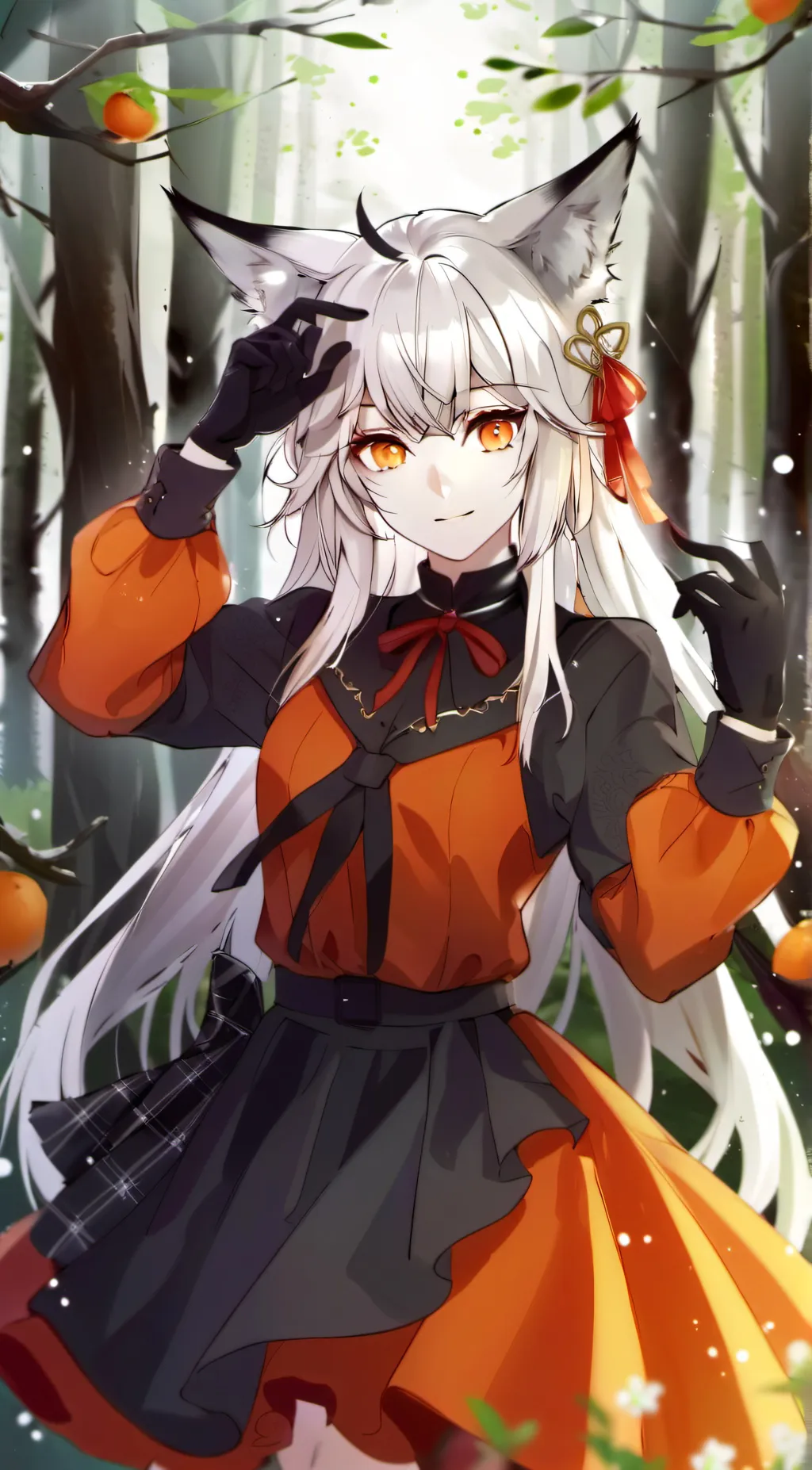 ai character: Autumn  background
