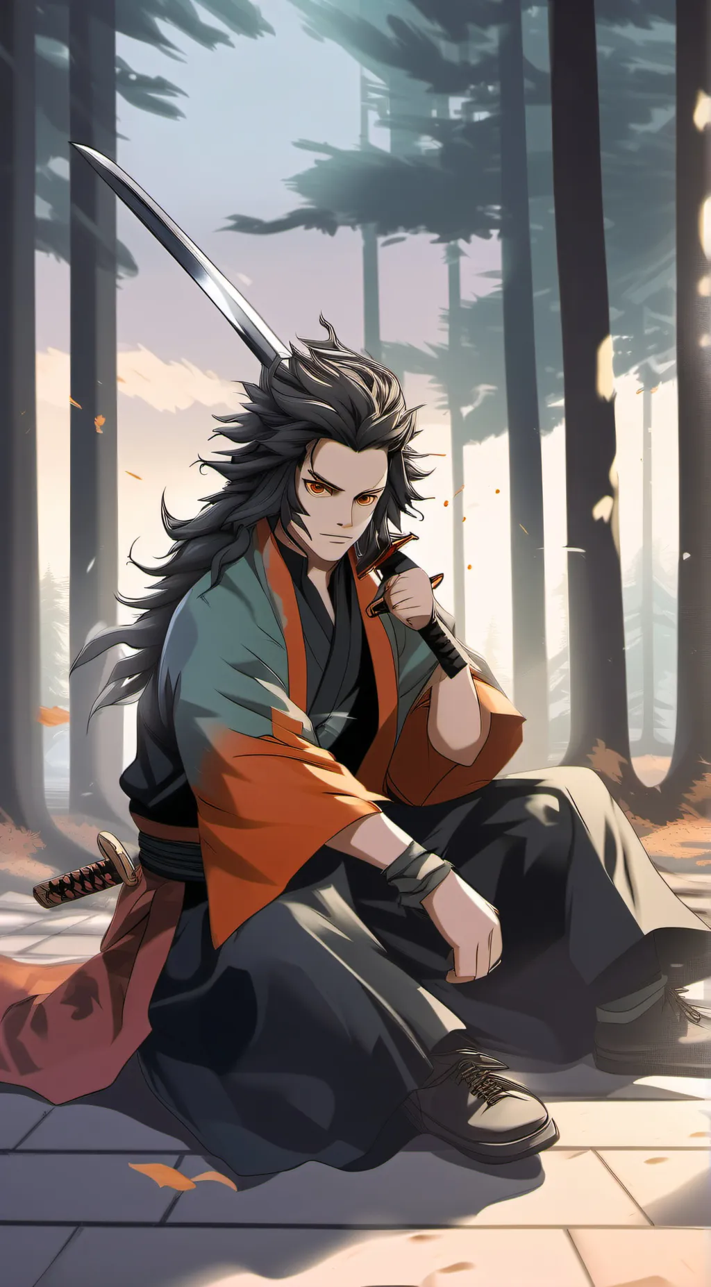 ai character: dym roud trip background