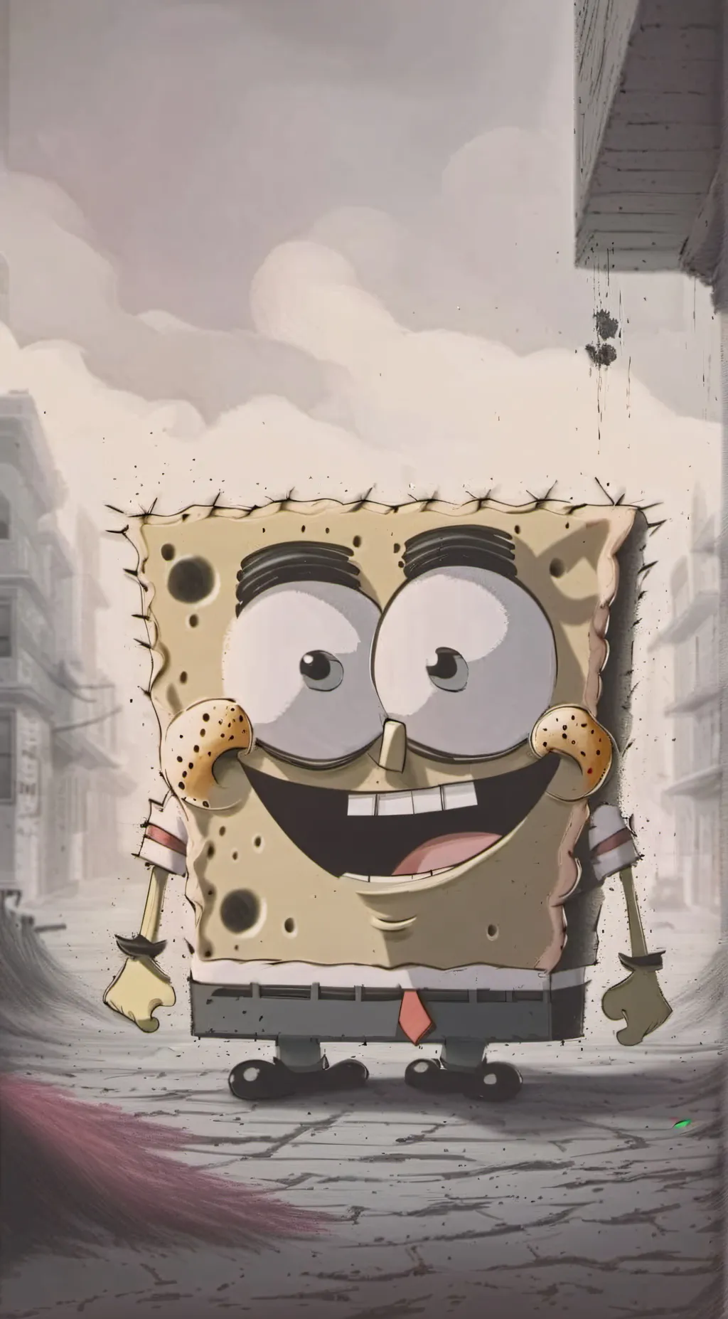 ai character: SpongeBob background