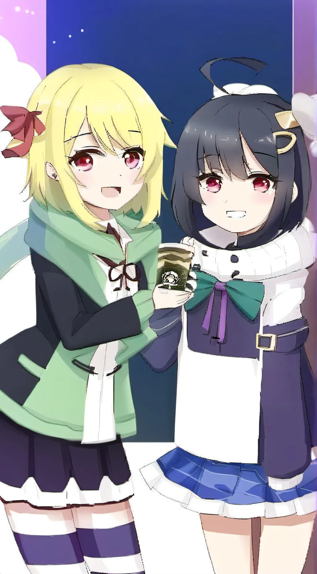 ai character: nozimi and hikari background