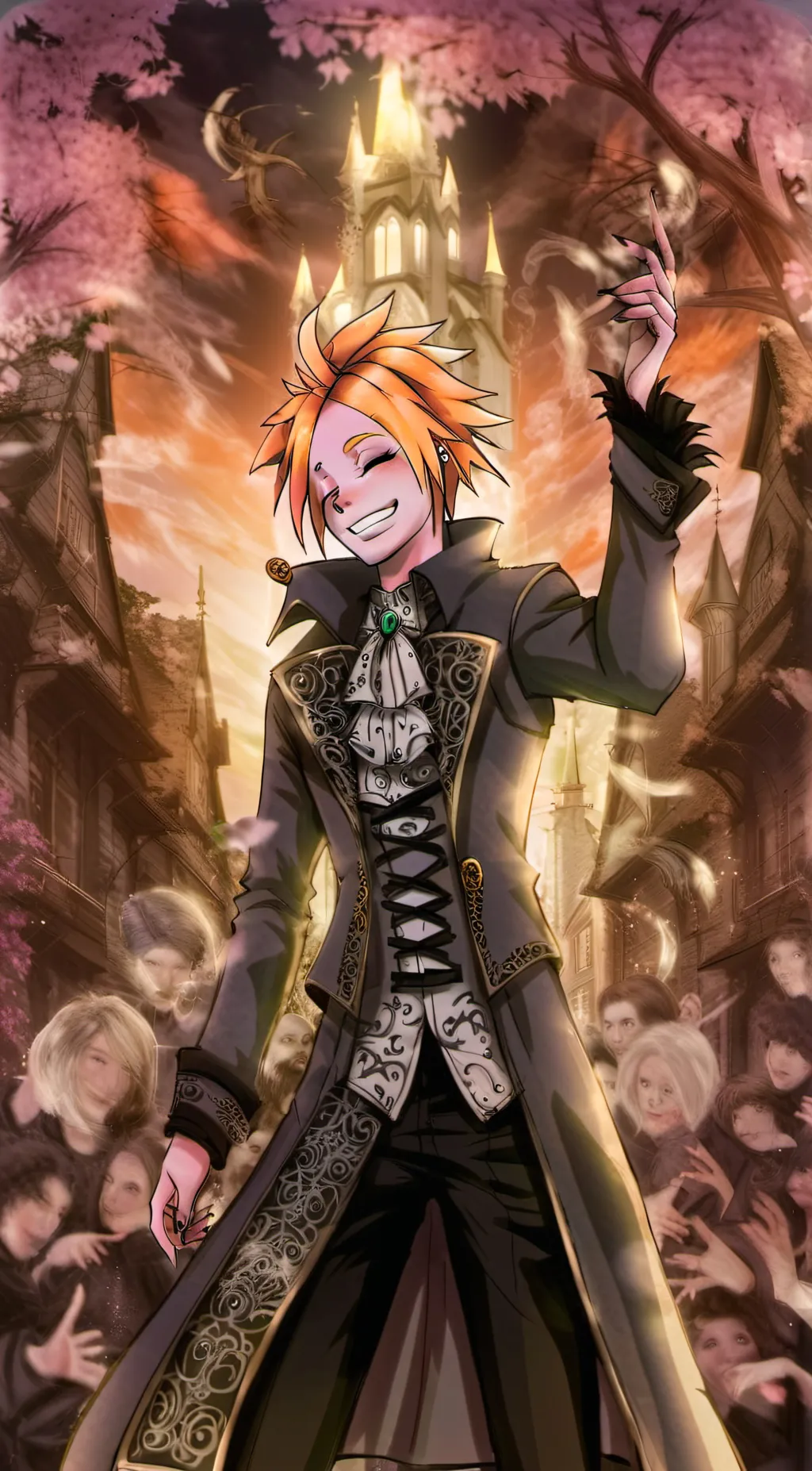 ai character: Denki  background