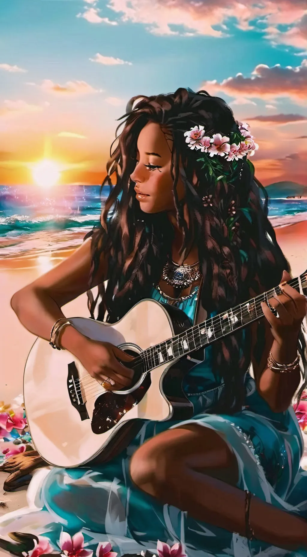 ai character: 🌊marine🌺 background