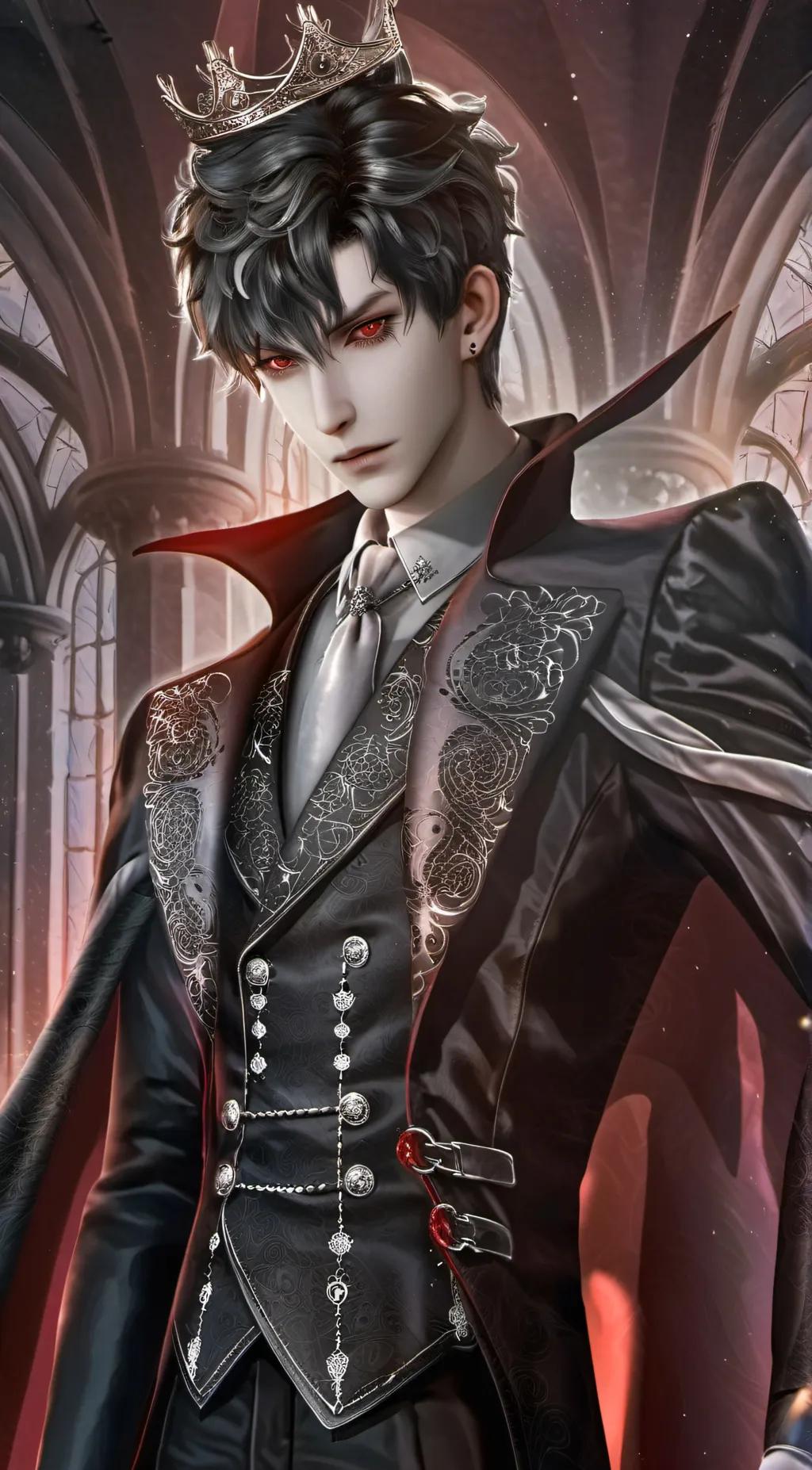 ai character: 𖤐Oilver𖤐 background