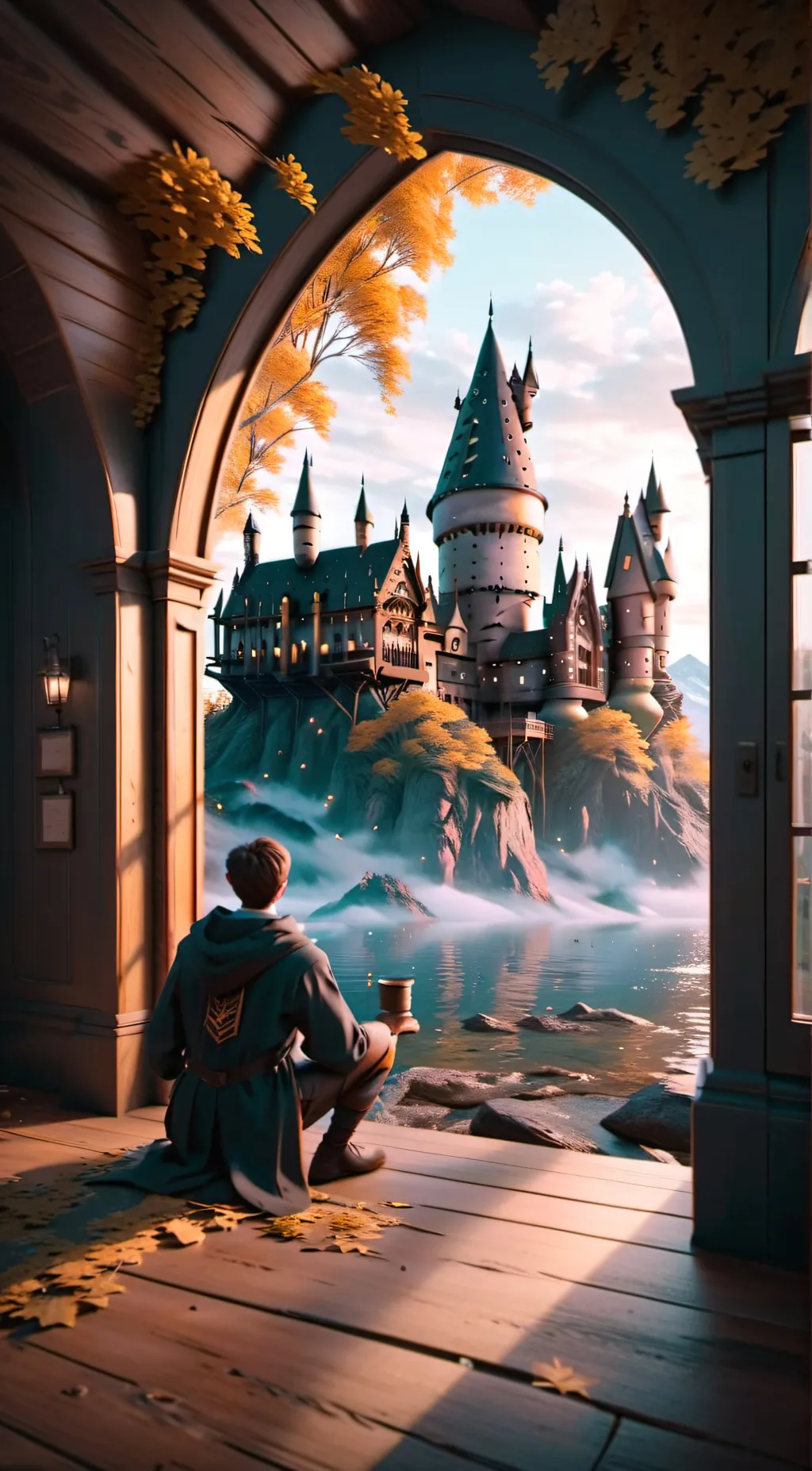 ai character: hogwarts  background