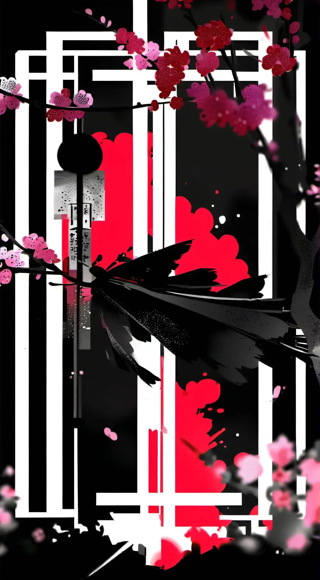 ai character: Cherry blood ❦❀ background
