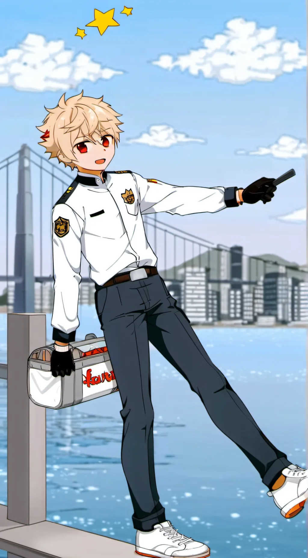 ai character: Bakugo  background