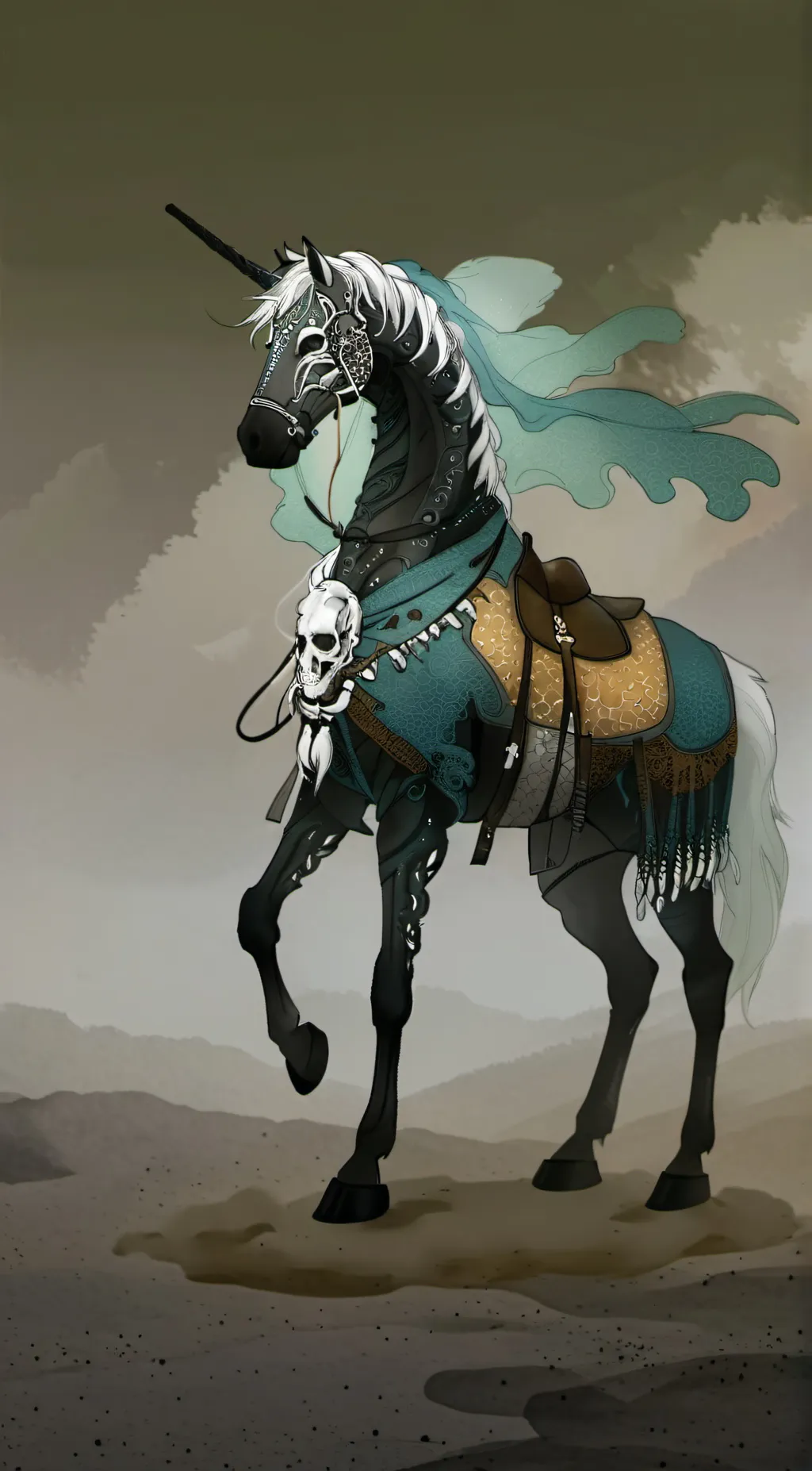ai character: ꧁💀Litch☠️꧂ background