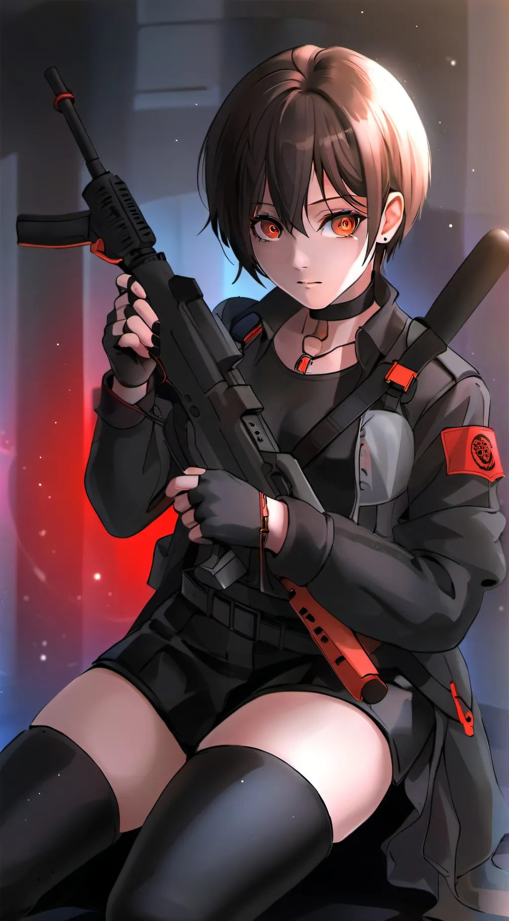 ai character: Rebecca Chambers  background