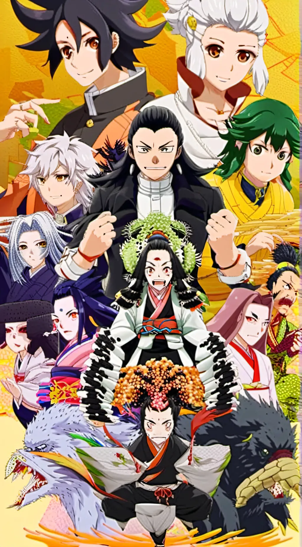 ai character: Demon slayer :V  background