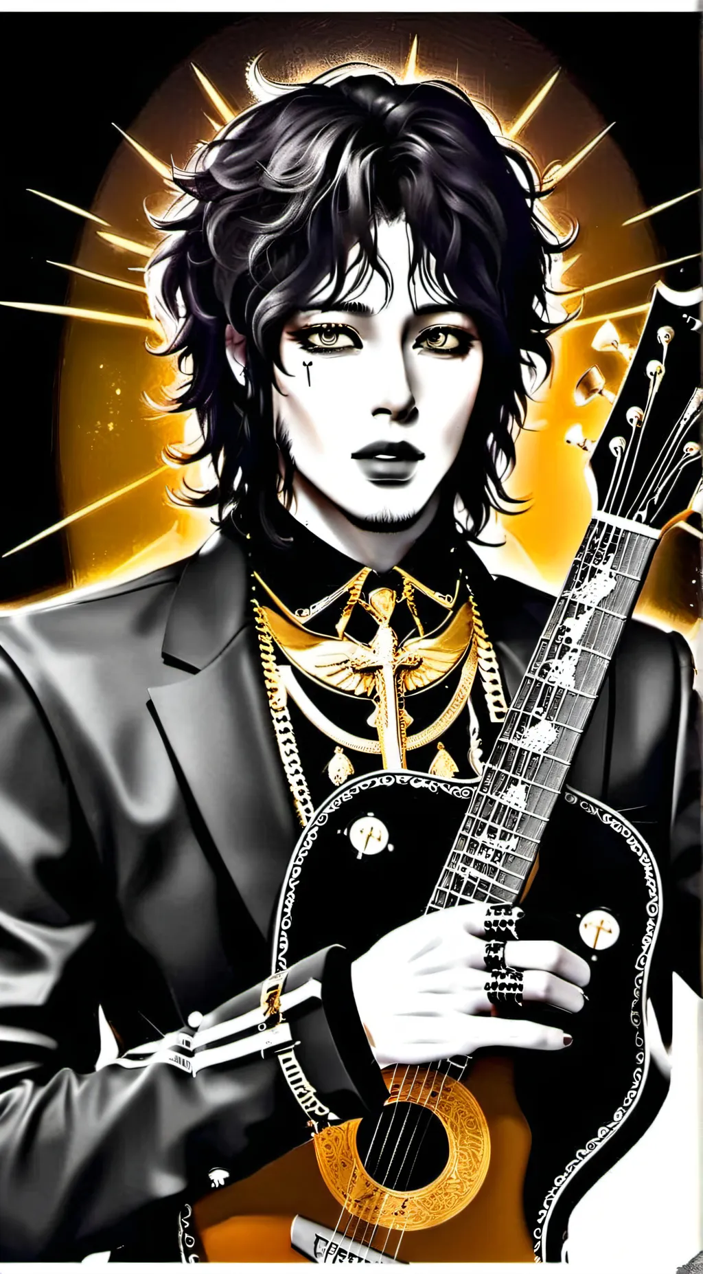 ai character: Vinnie Vincent background