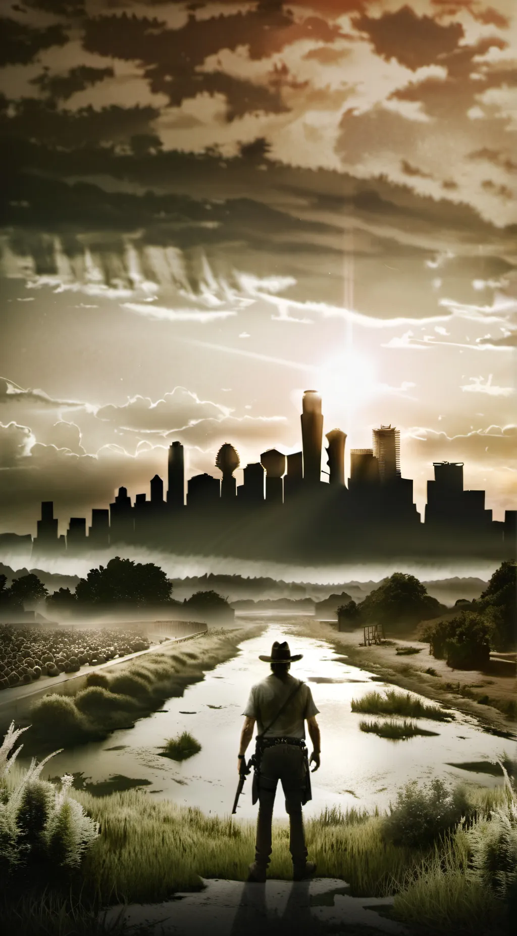 ai character: The walking dead   background