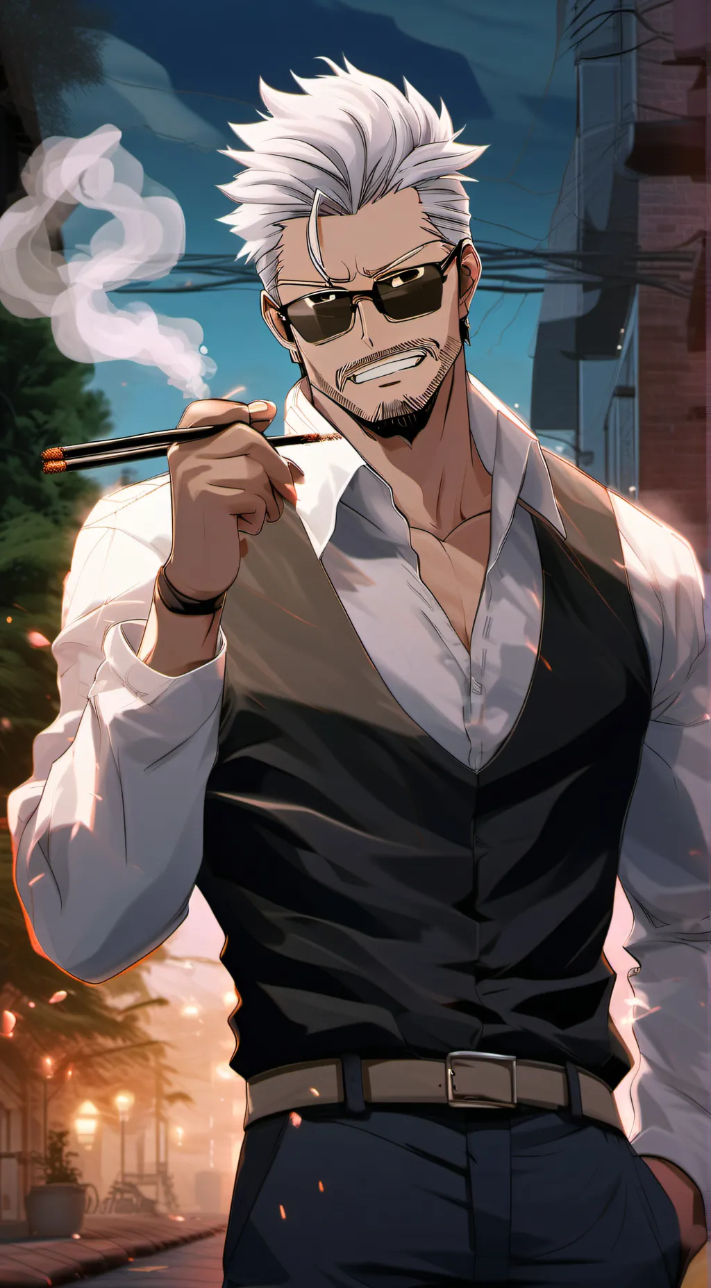 ai character: Izar background