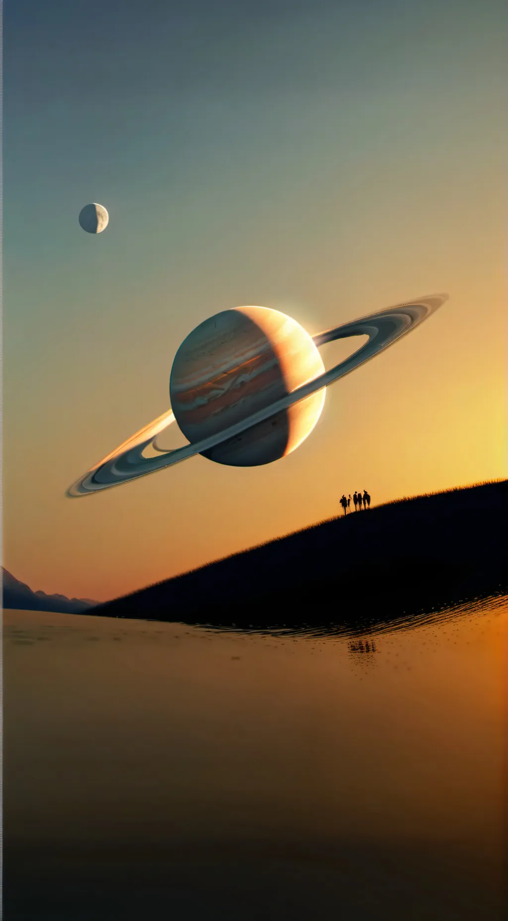 ai character: Saturn background