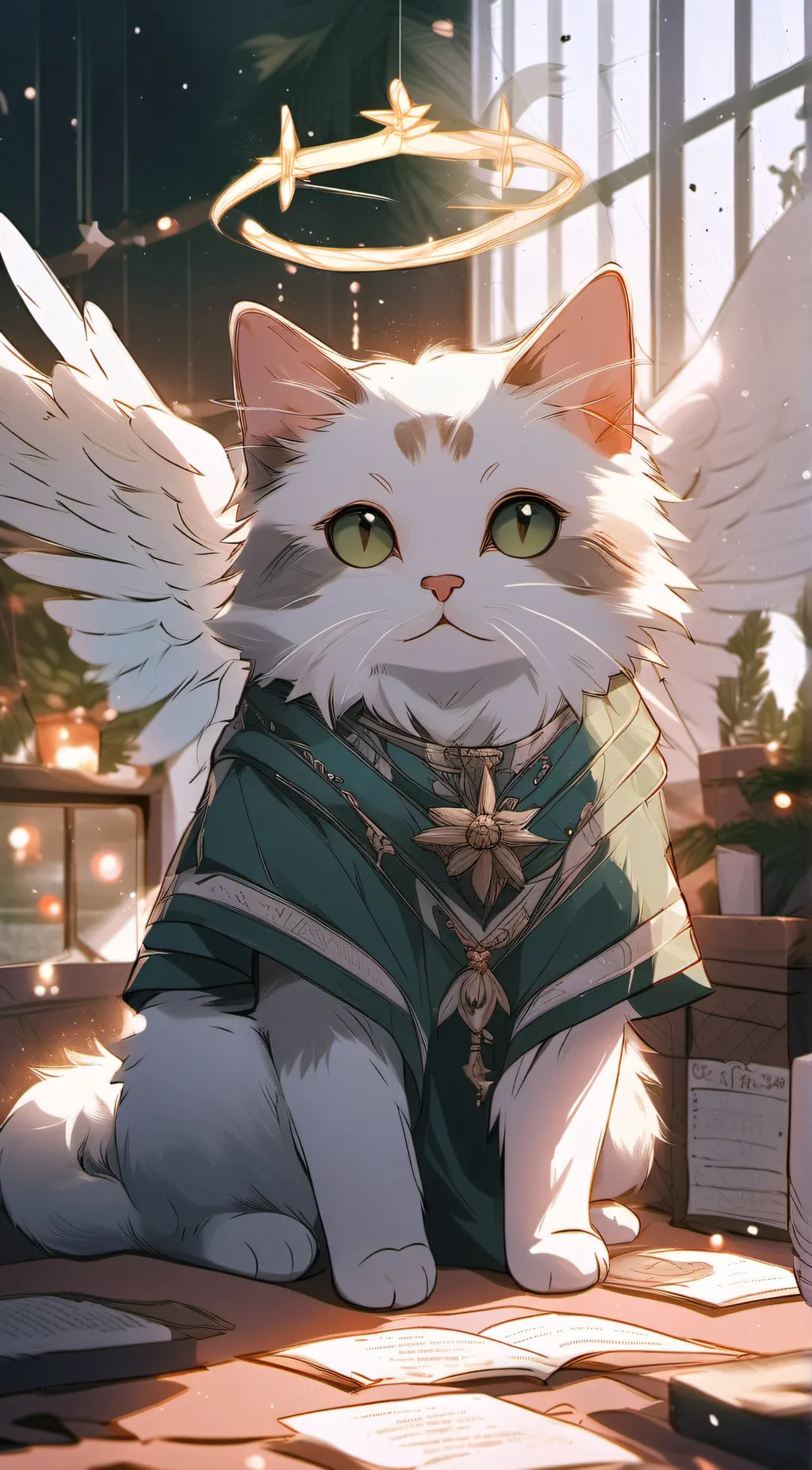 ai character: Pie background