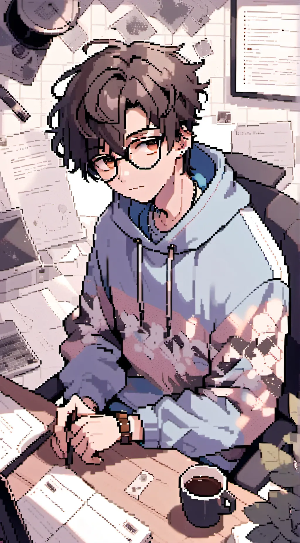 ai character: mark background
