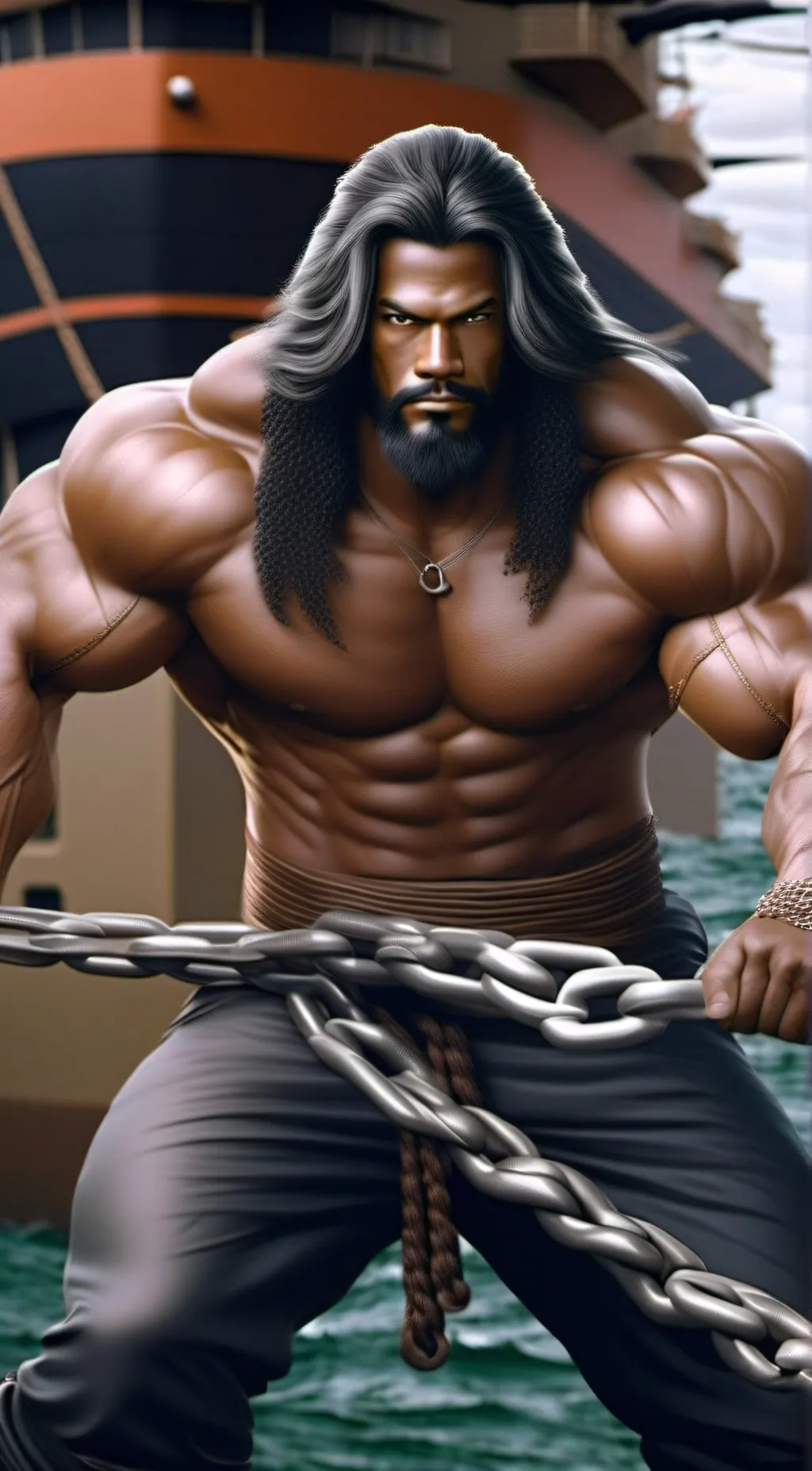 ai character: Hercules Nega background