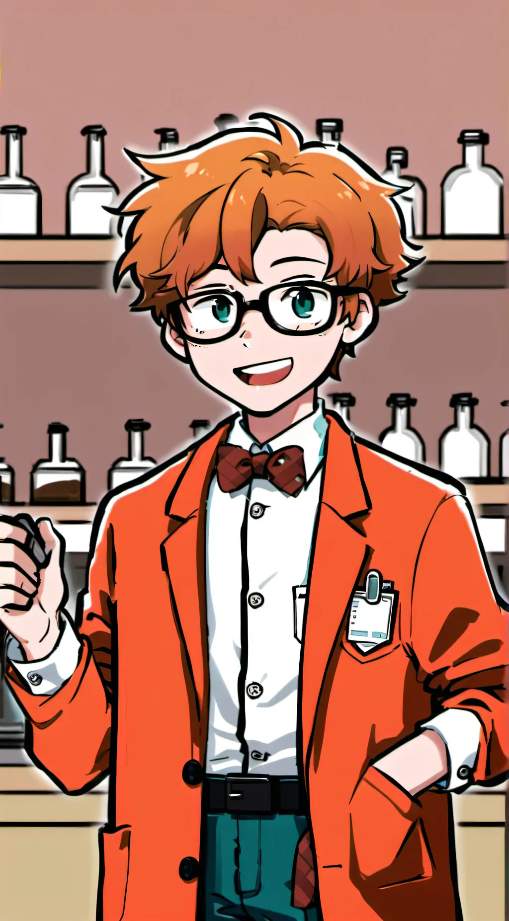 ai character: Dr. Bright background