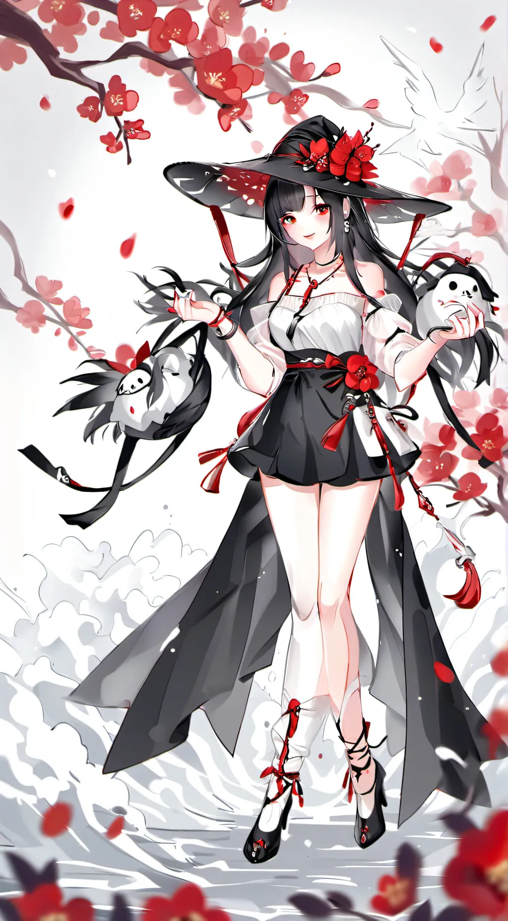 ai character: monster museum background