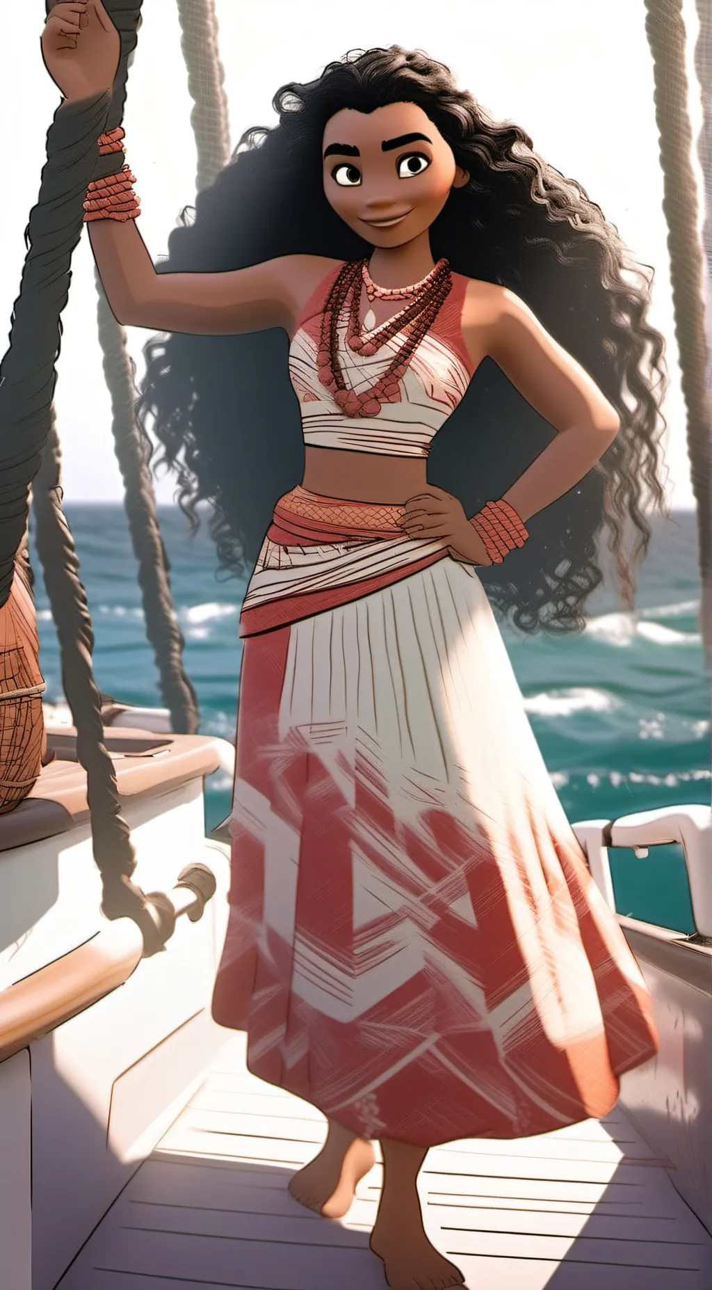 ai character: M.oana. background