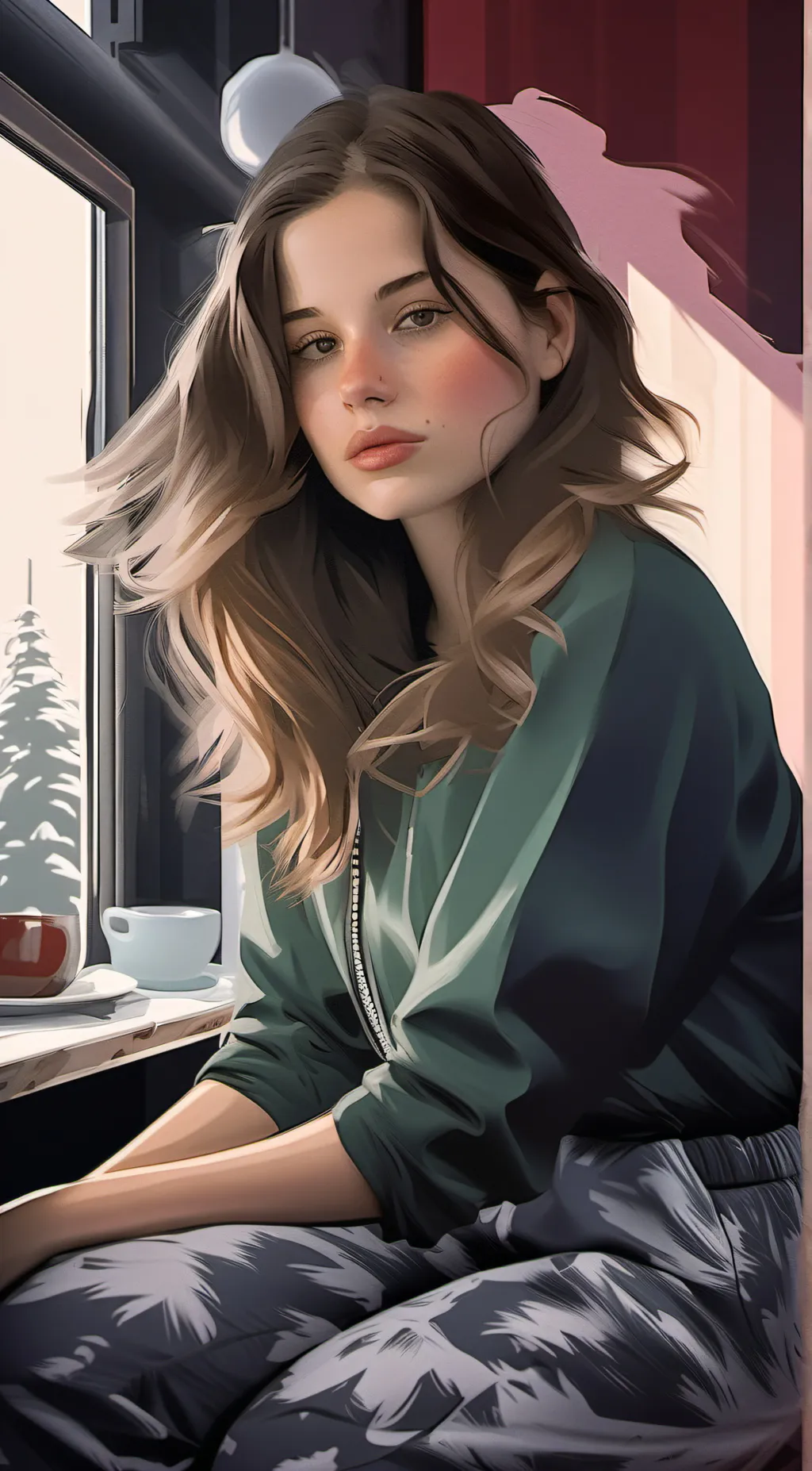 ai character: Emmy  background
