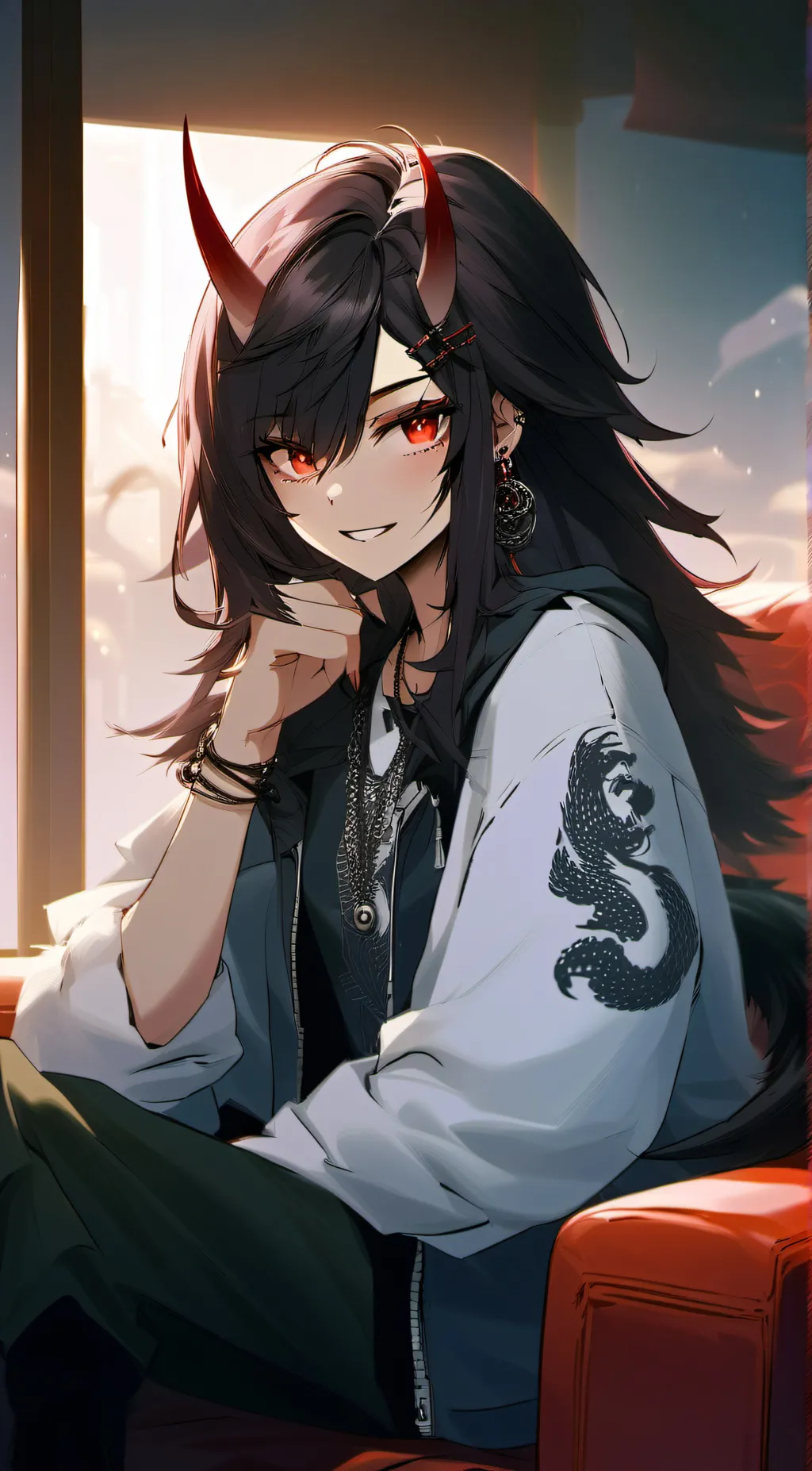 ai character: ☆○~Vae~○☆ background