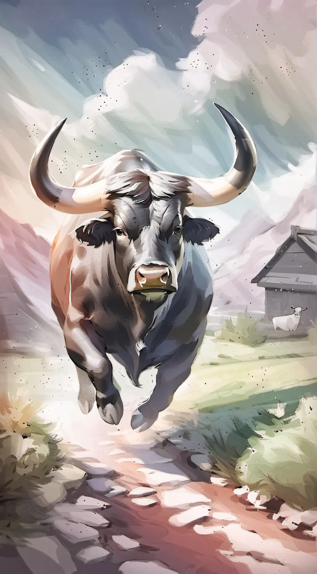 ai character: Bull background