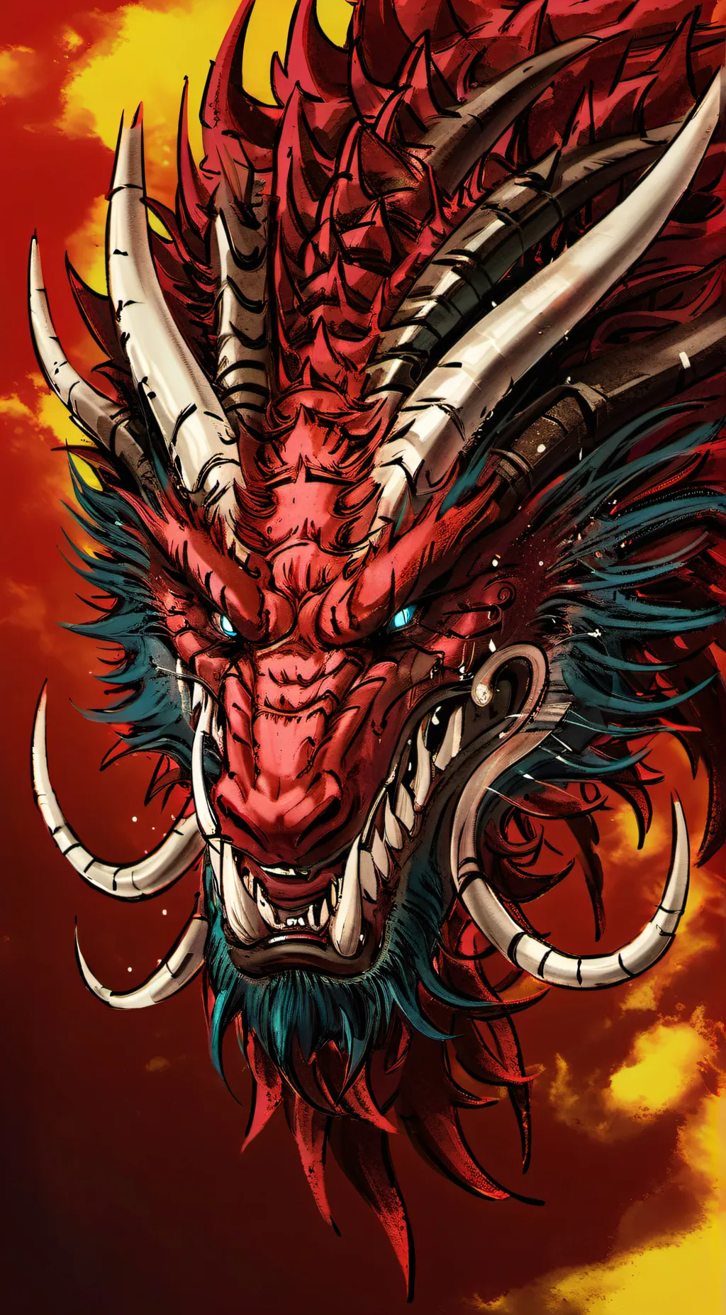 ai character: Slifer-Sky Dragon background