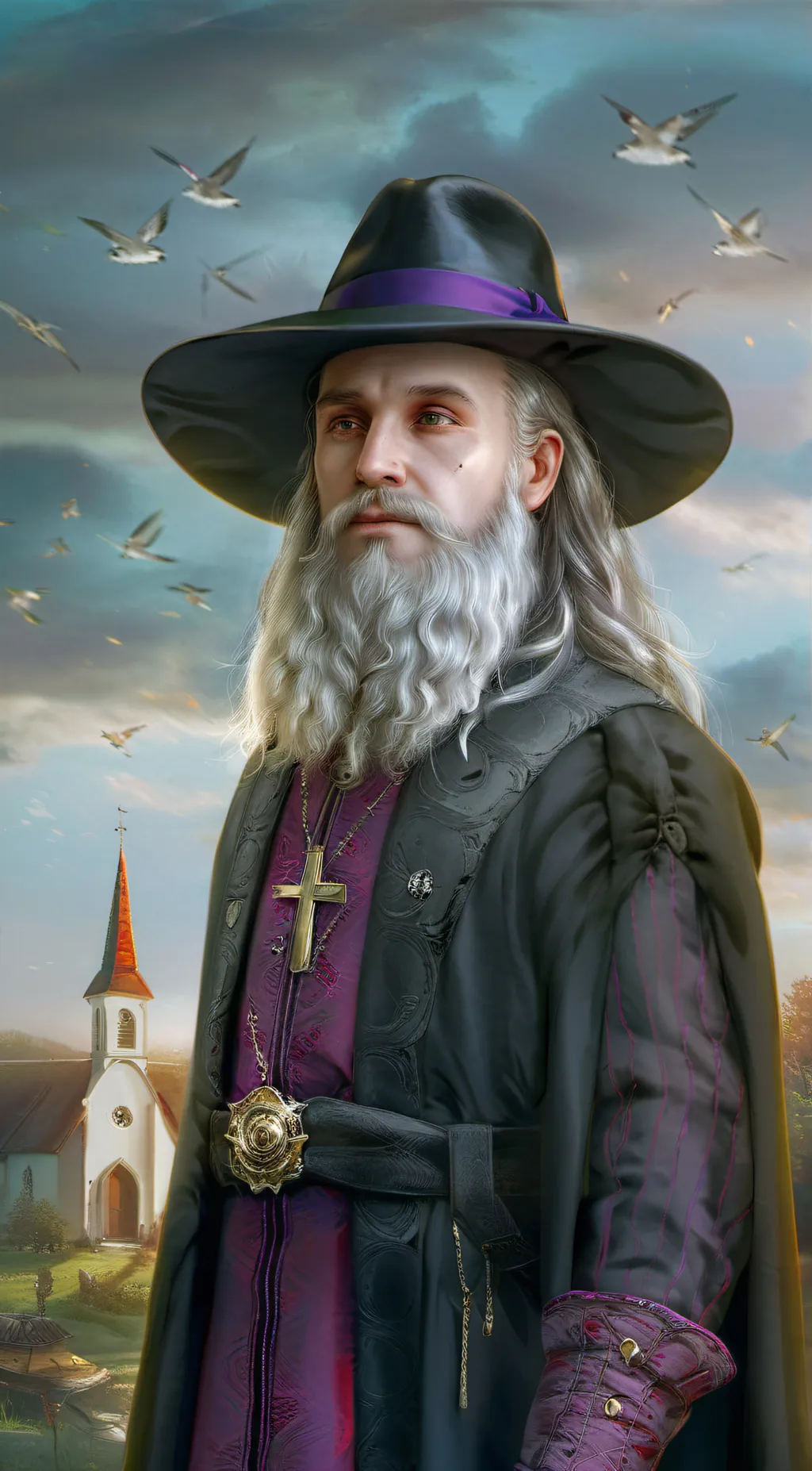 ai character: Claude frova. background