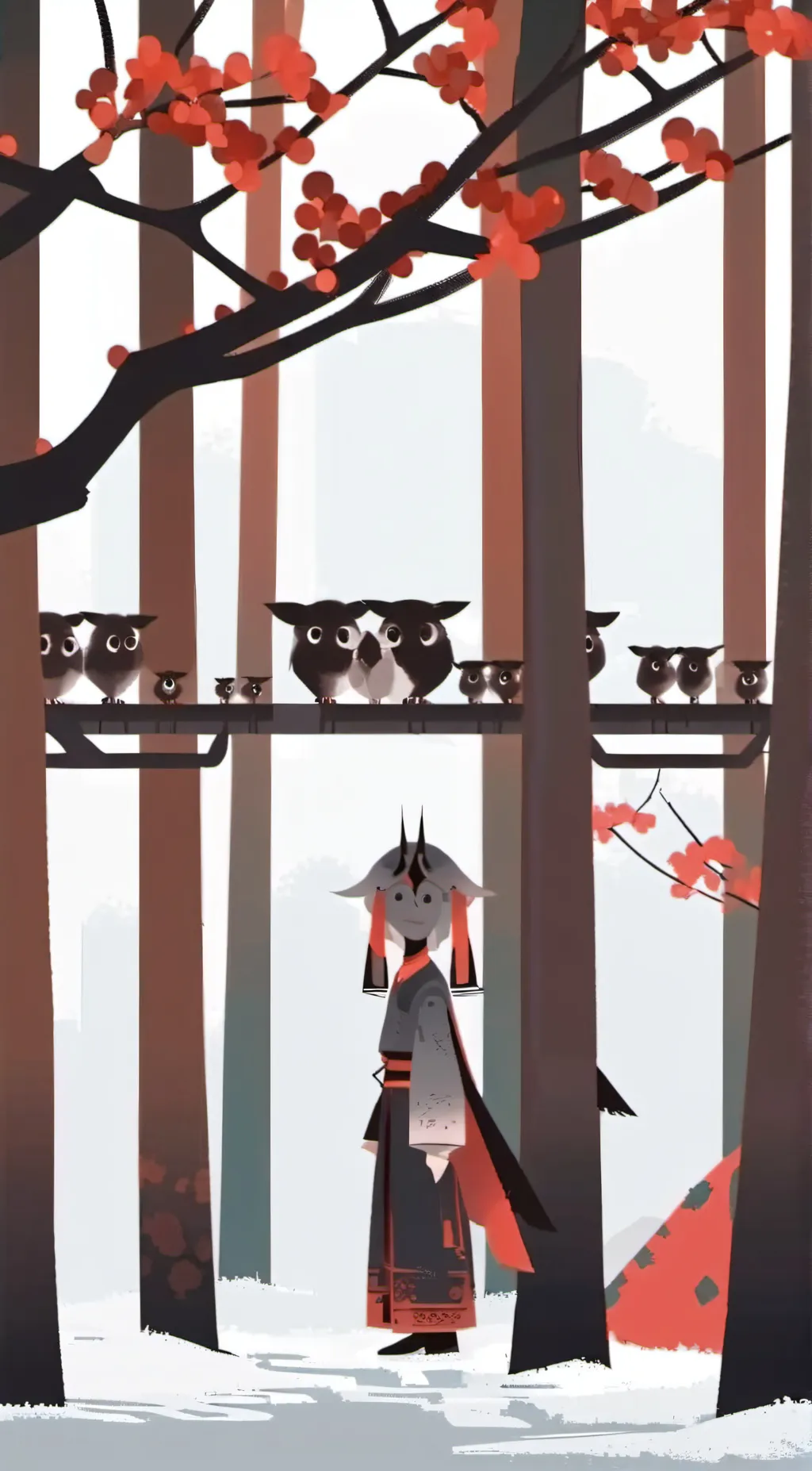 ai character: Fen (from kaatie) background