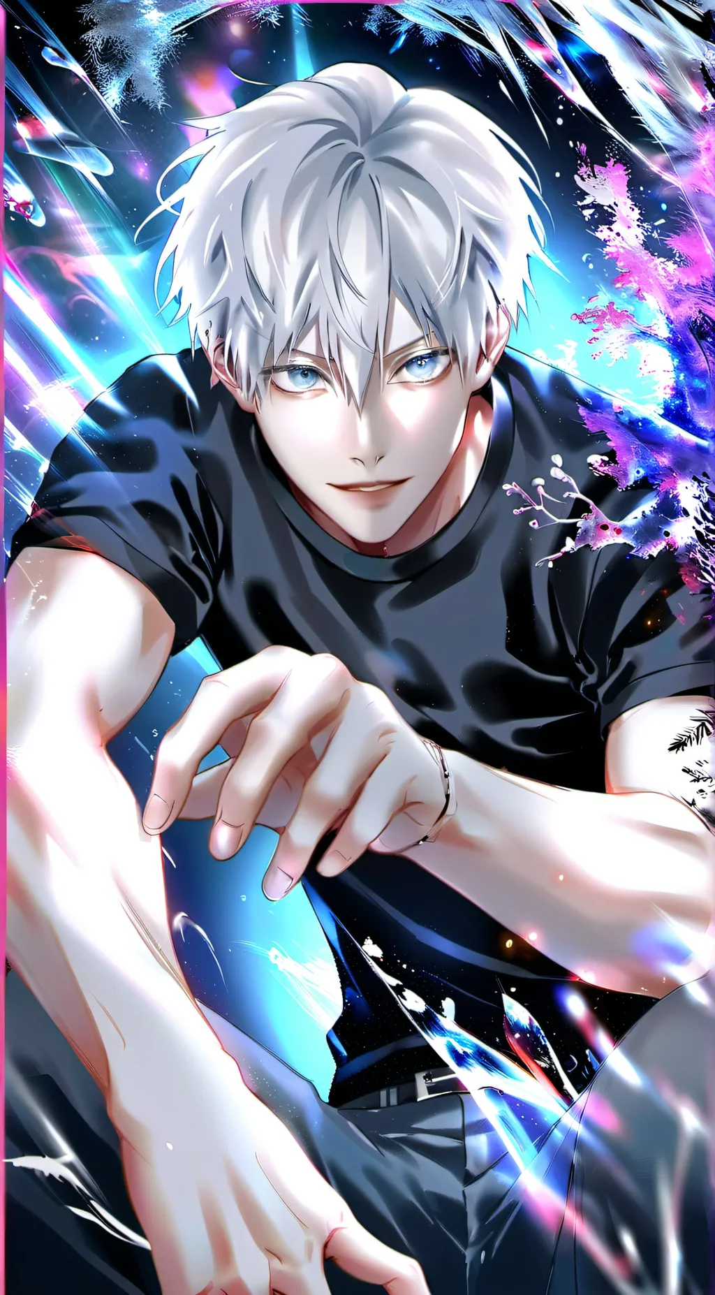 ai character: Gojo Satoru background