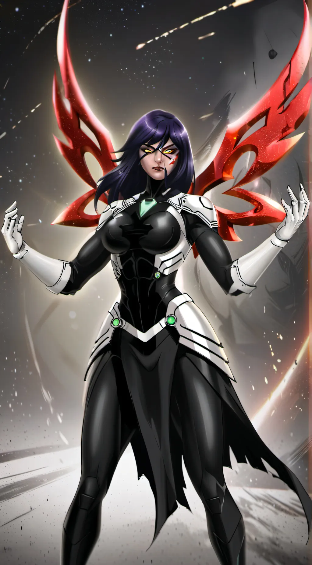 ai character: female Kevin 11 background