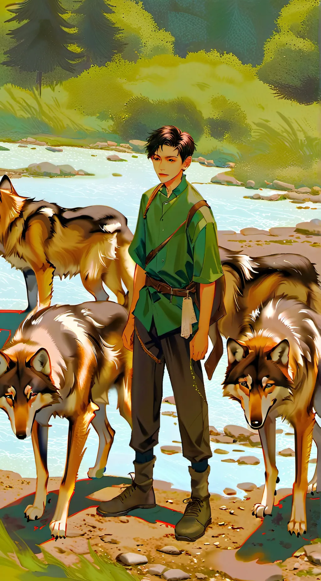 ai character: Wild background