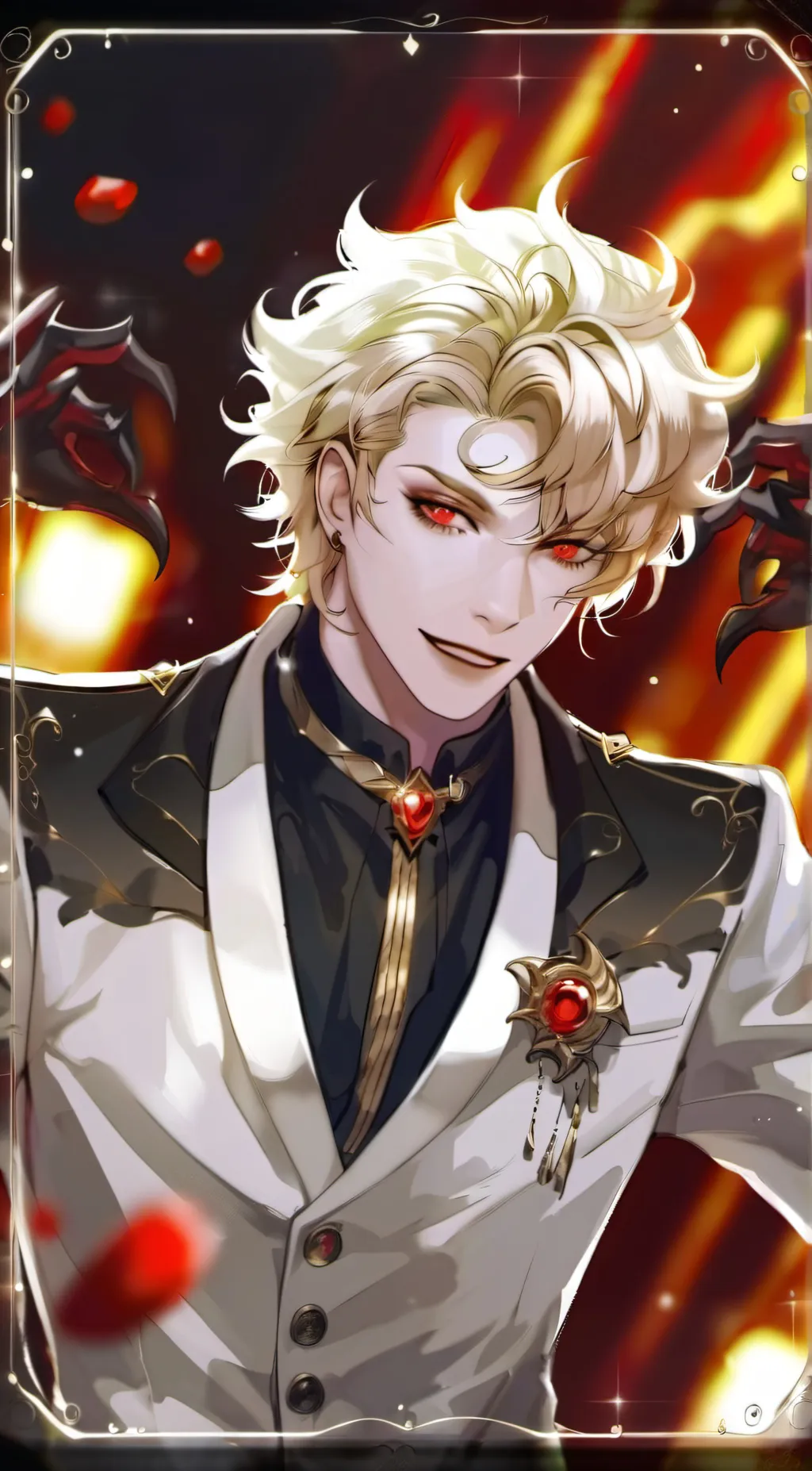 ai character: 🦆Lucifer🦆 background