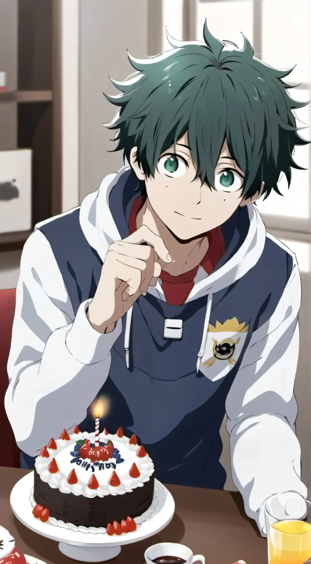 ai character: Deku's birthday background