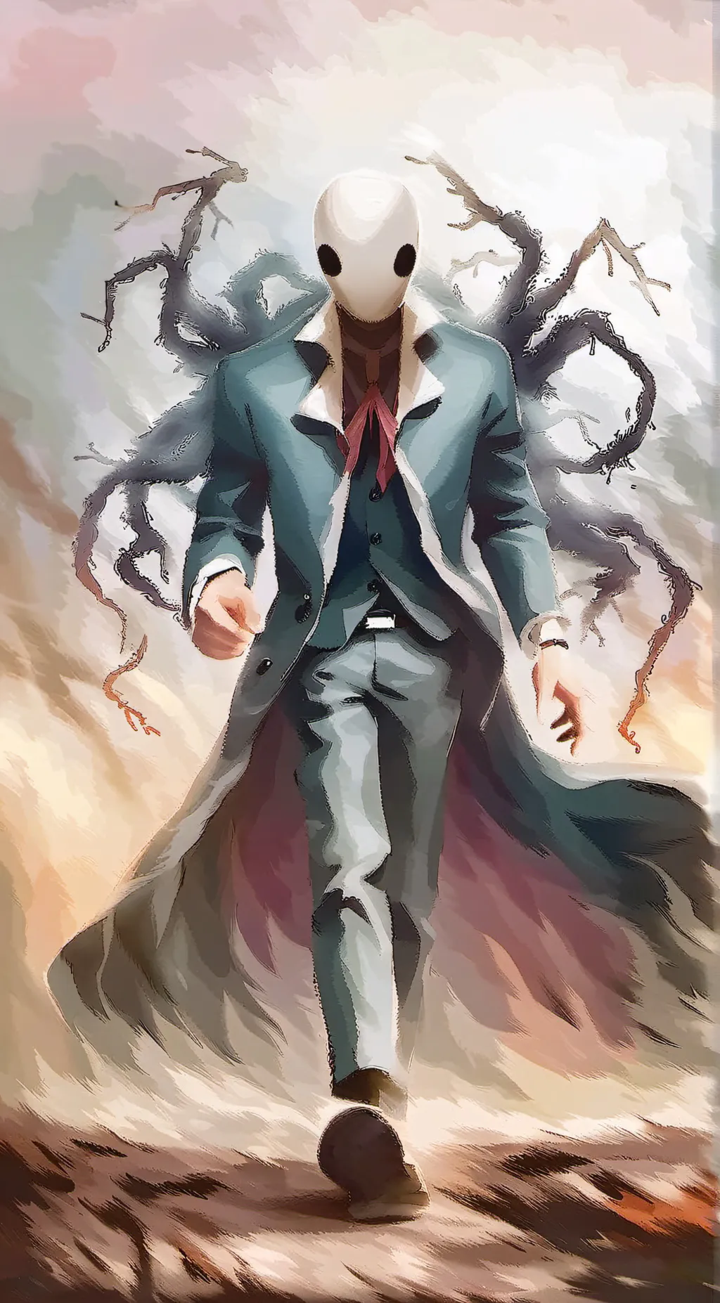 ai character: Creepypasta  background