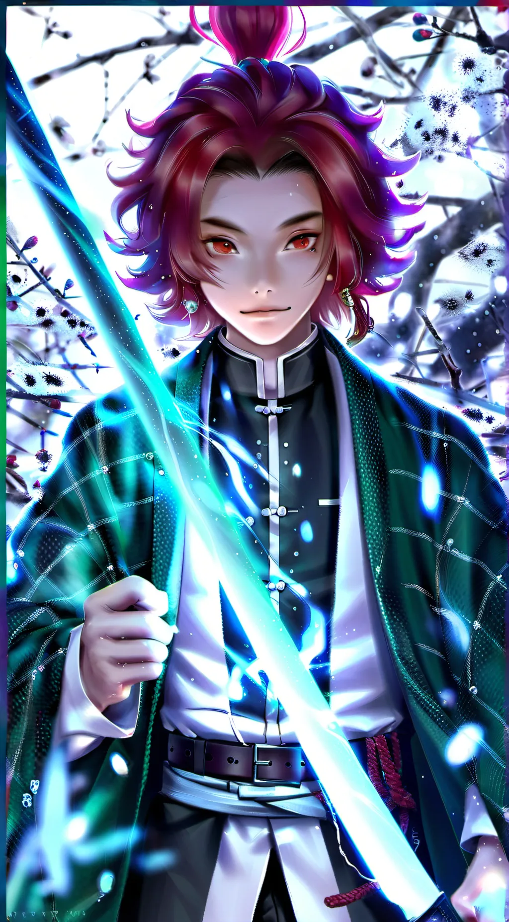ai character: YOU ARE TANJIRO- background