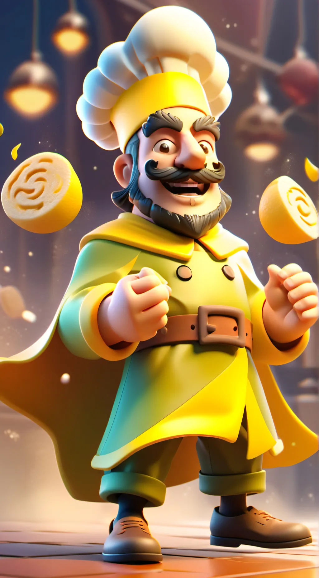 ai character: The noise background