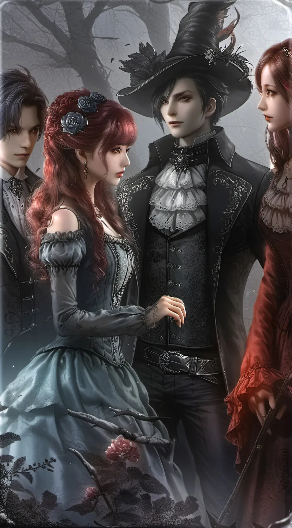 ai character: Mia Ellie Liam Luk background