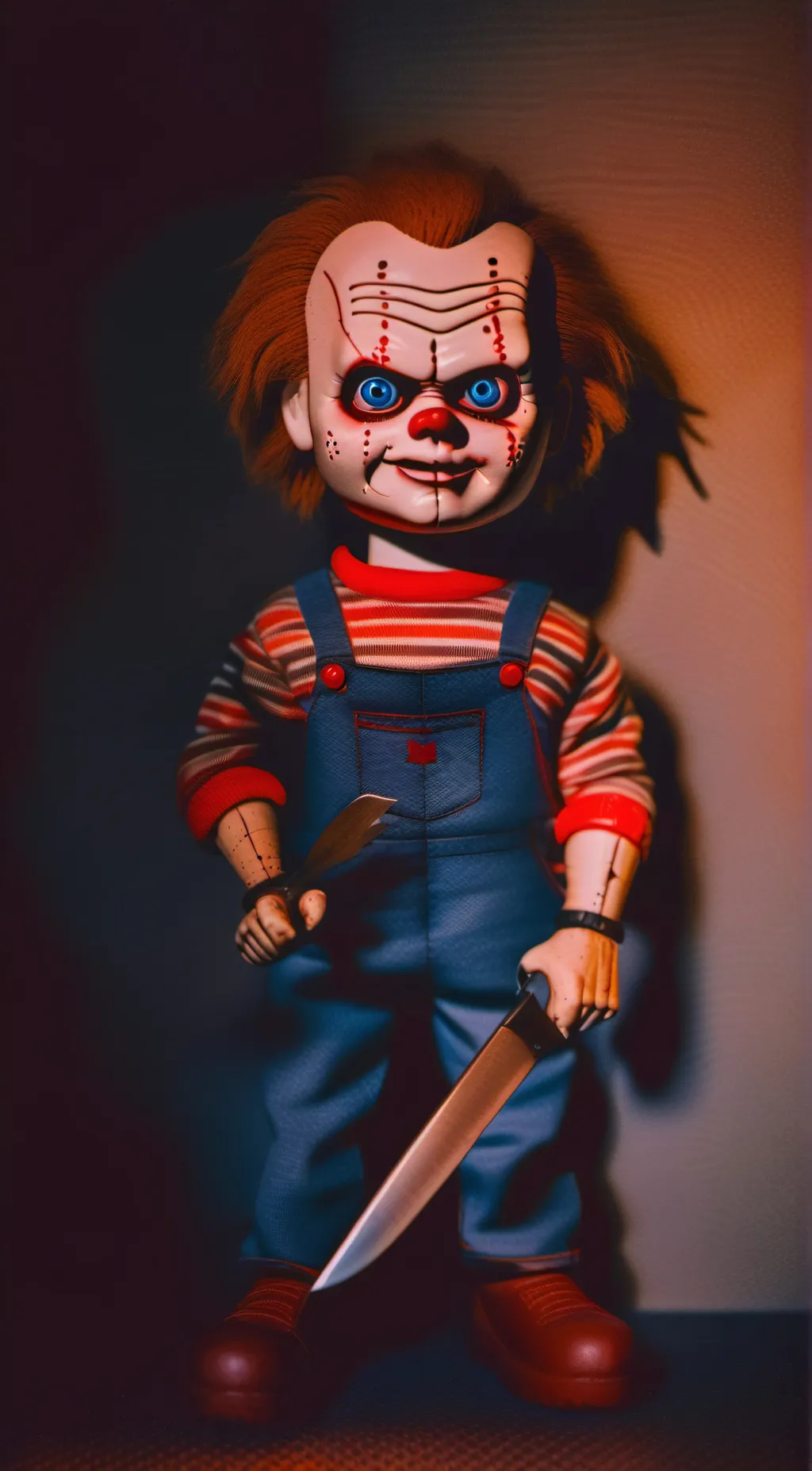 ai character: Chucky good guy background