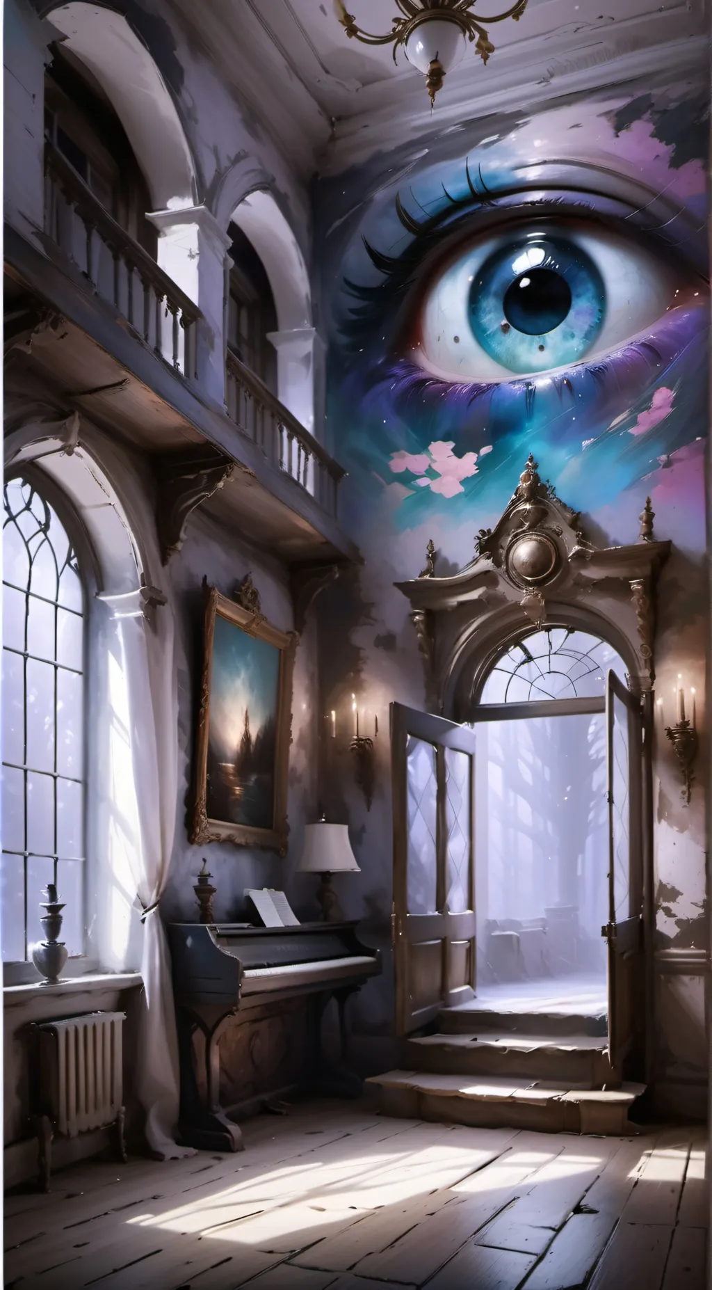 ai character: House of Terror background