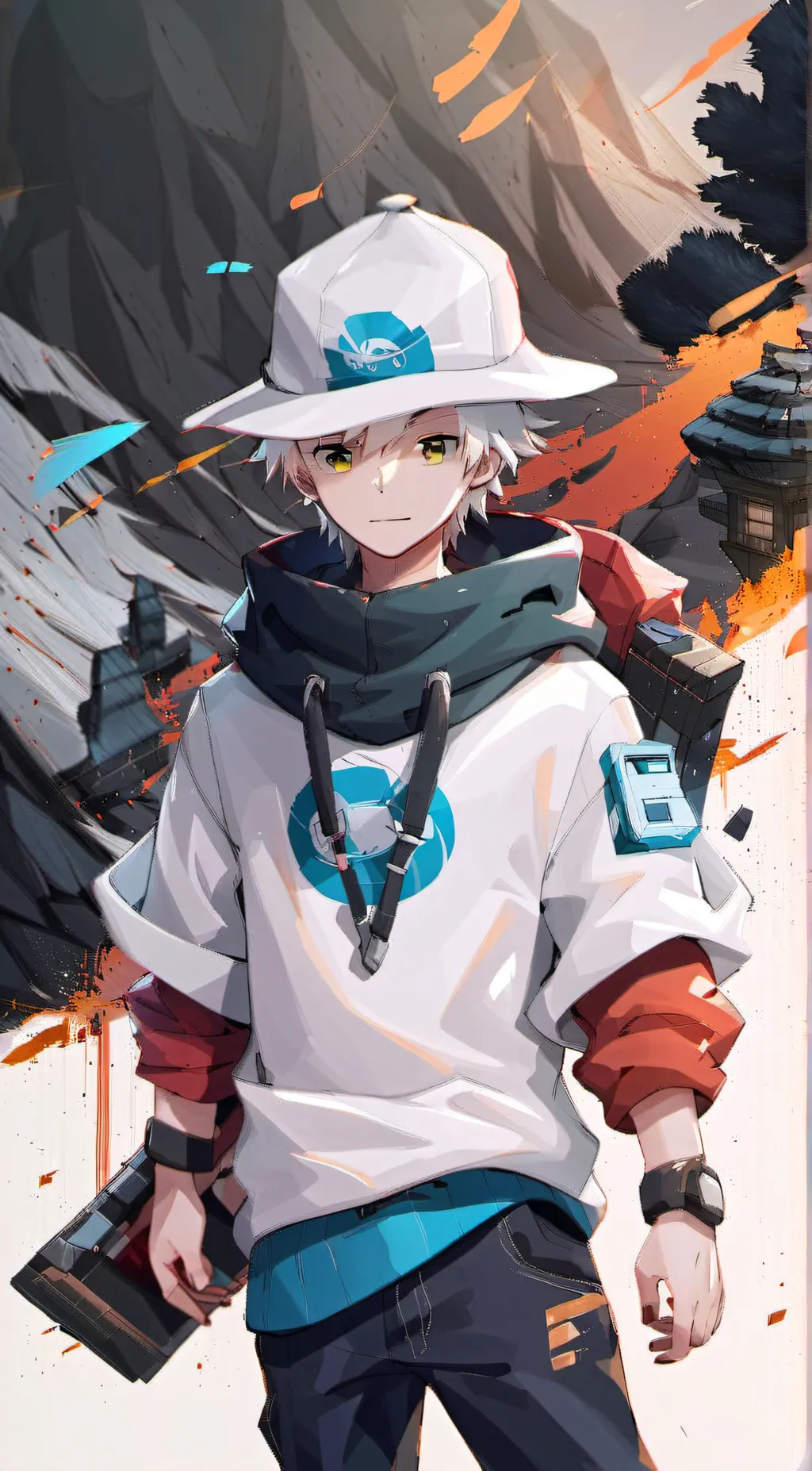 ai character: common hat background