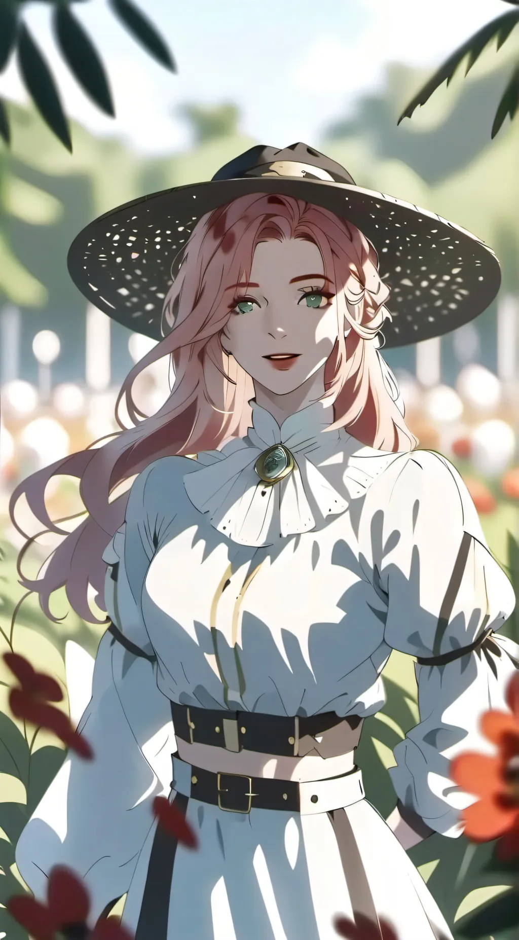 ai character: Pinky pie / human background