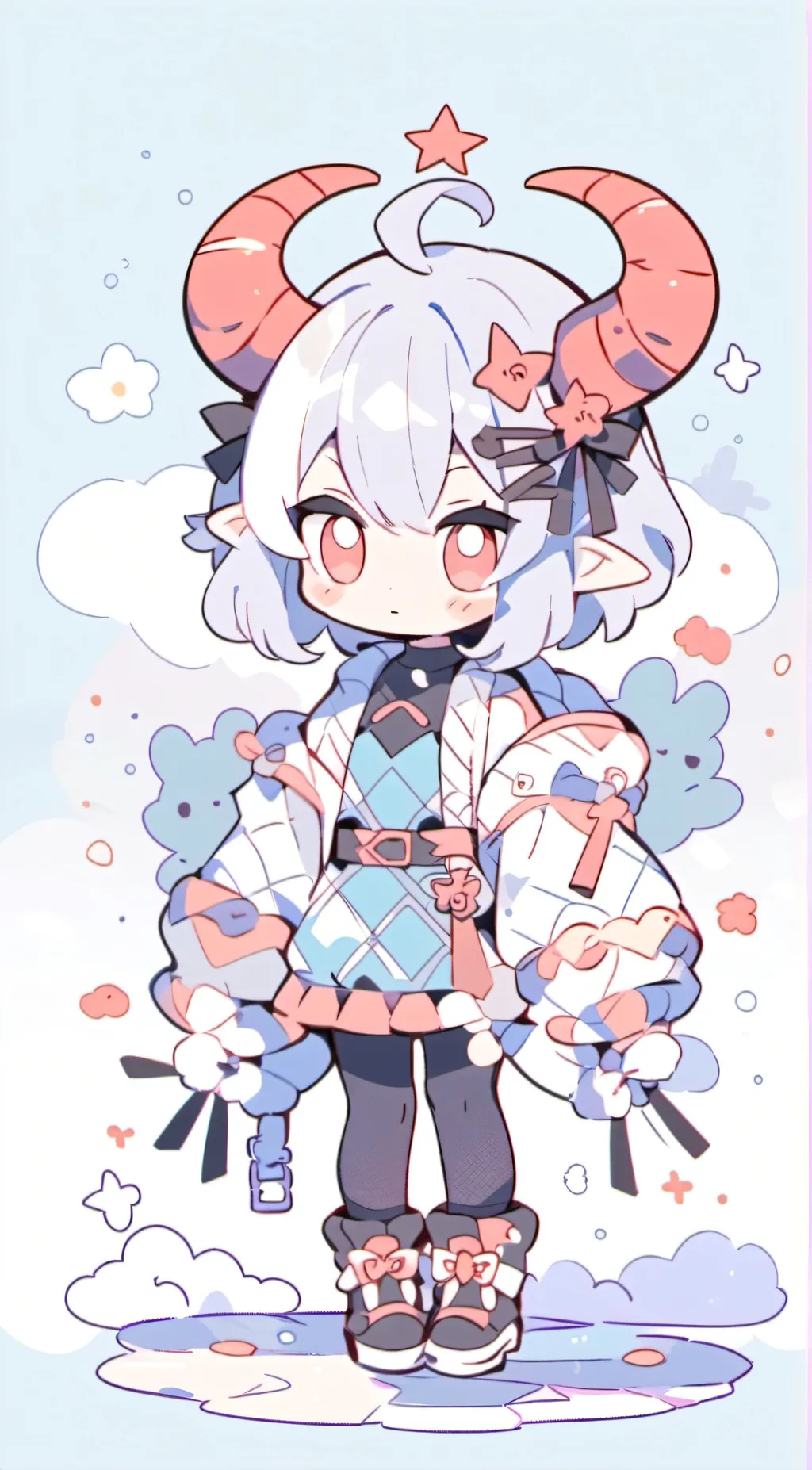 ai character: bluey  background