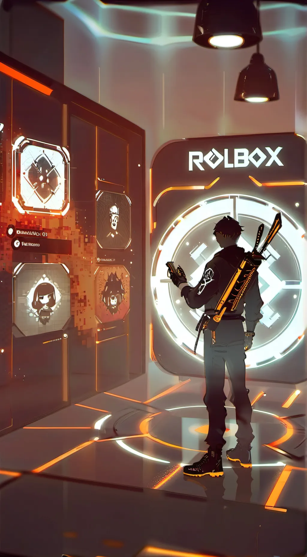 ai character: Roblox gc  background